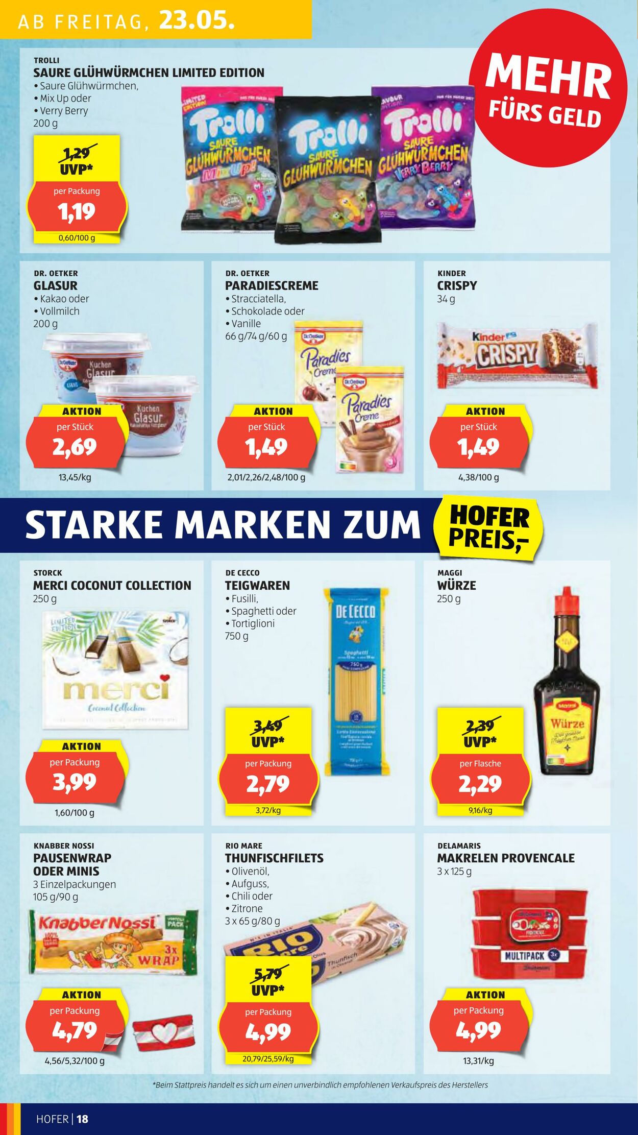 Prospekt Hofer 23.05.2025 - 28.05.2025