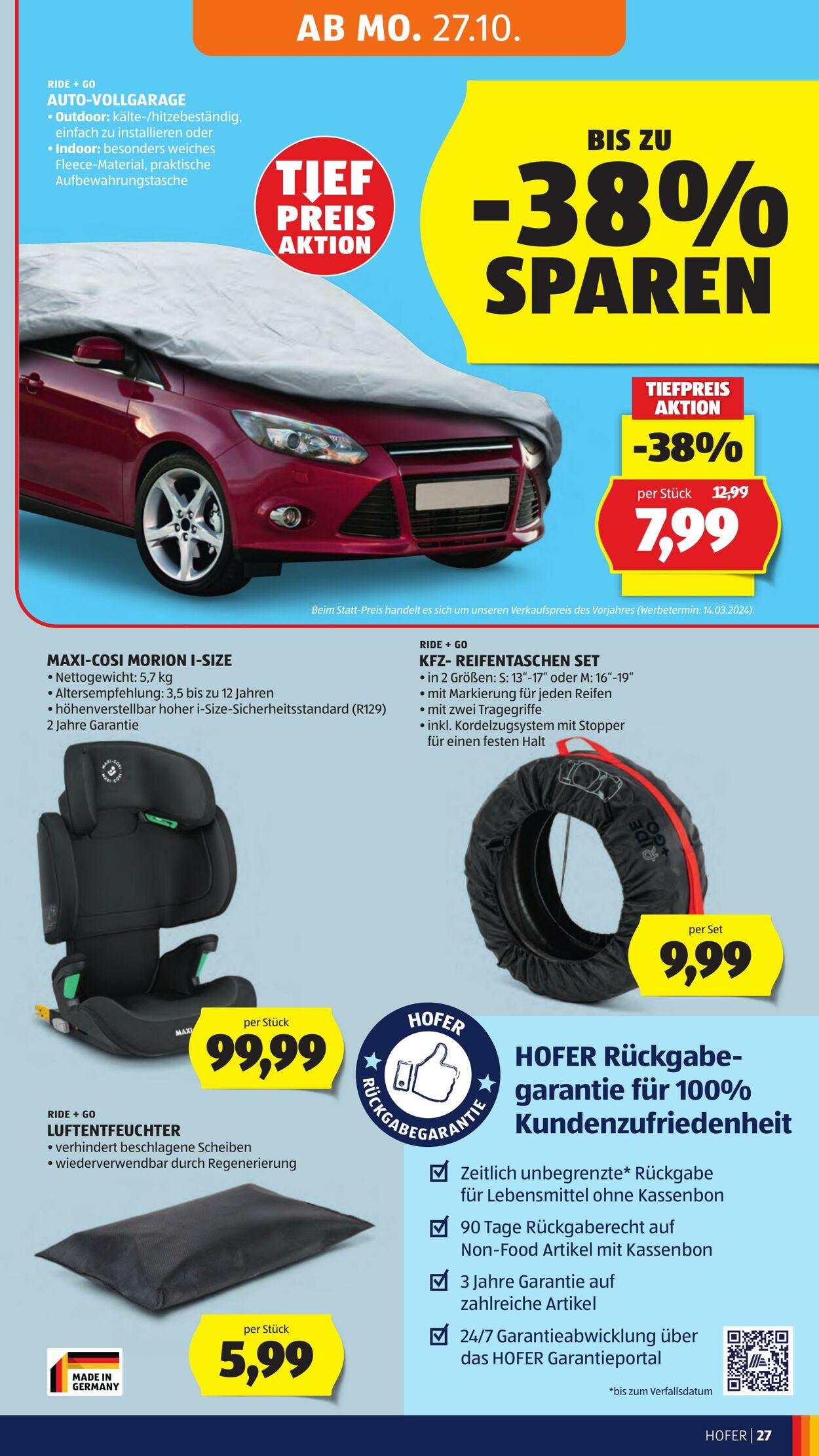 Prospekt Hofer 24.10.2025 - 30.10.2025