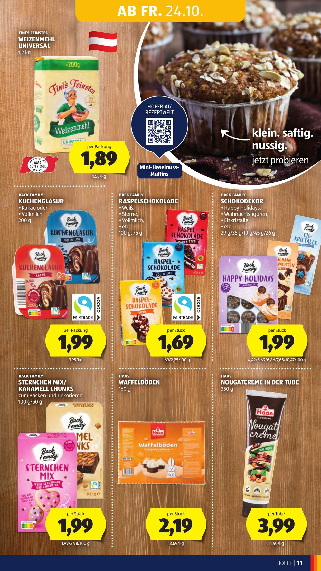Prospekt Hofer 24.10.2025 - 30.10.2025