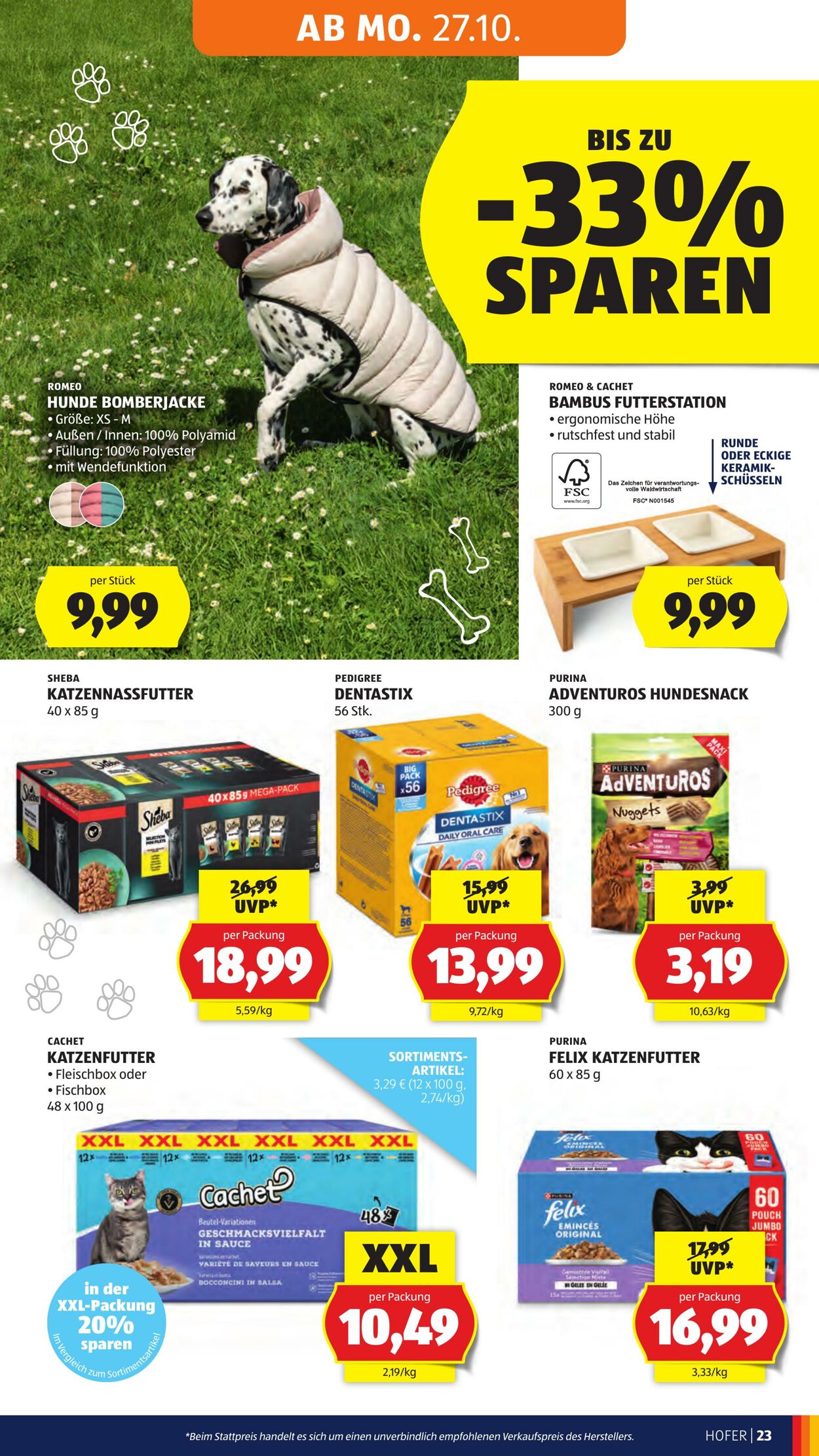 Prospekt Hofer 24.10.2025 - 30.10.2025