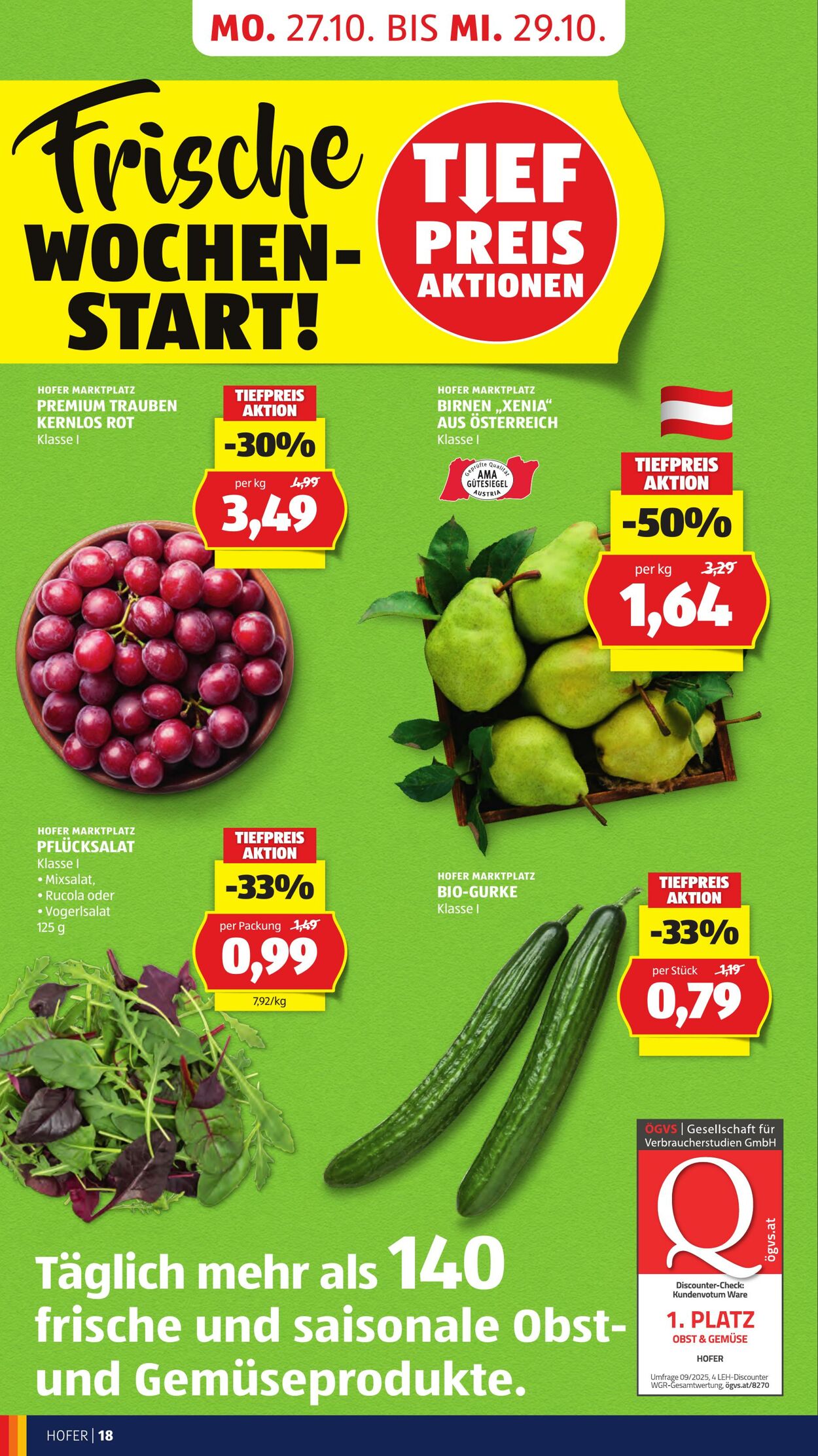 Prospekt Hofer 24.10.2025 - 30.10.2025