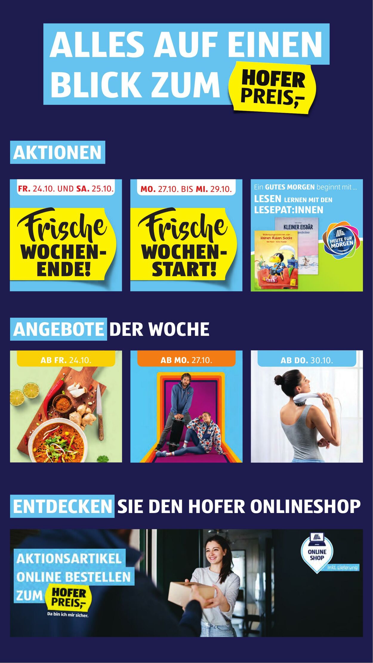 Prospekt Hofer 24.10.2025 - 30.10.2025