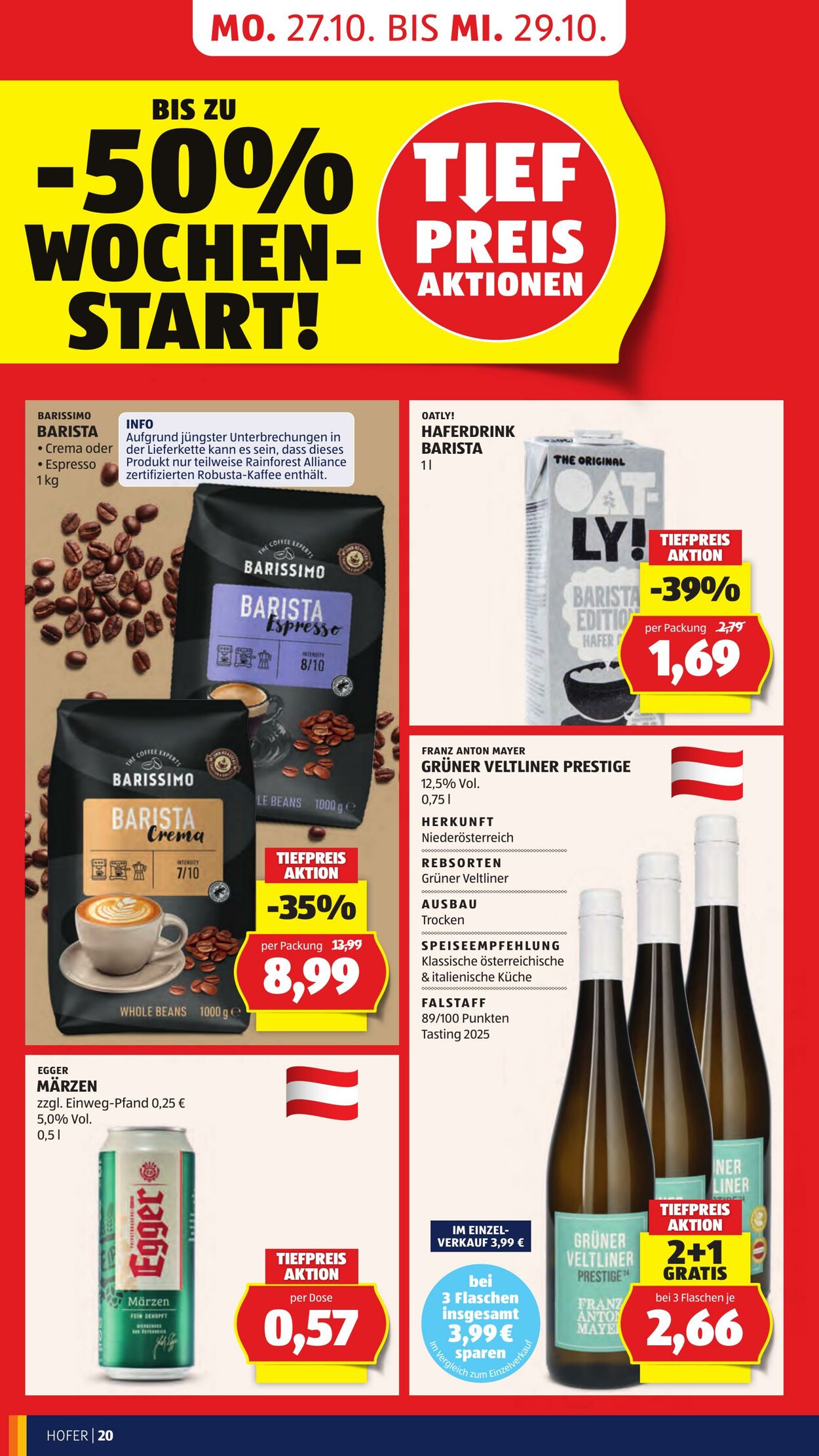 Prospekt Hofer 24.10.2025 - 30.10.2025