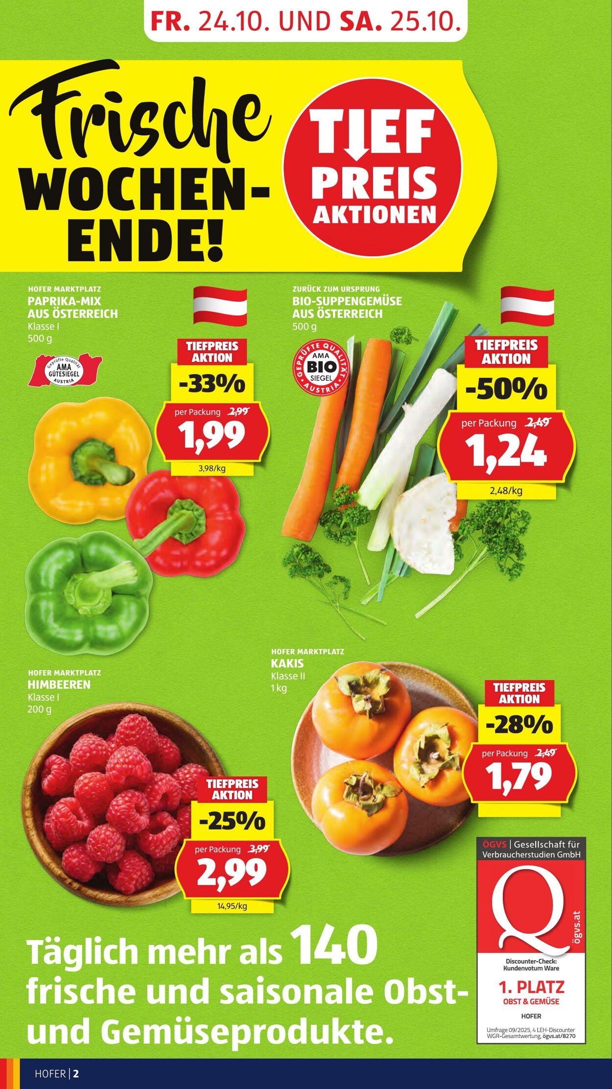Prospekt Hofer 24.10.2025 - 30.10.2025