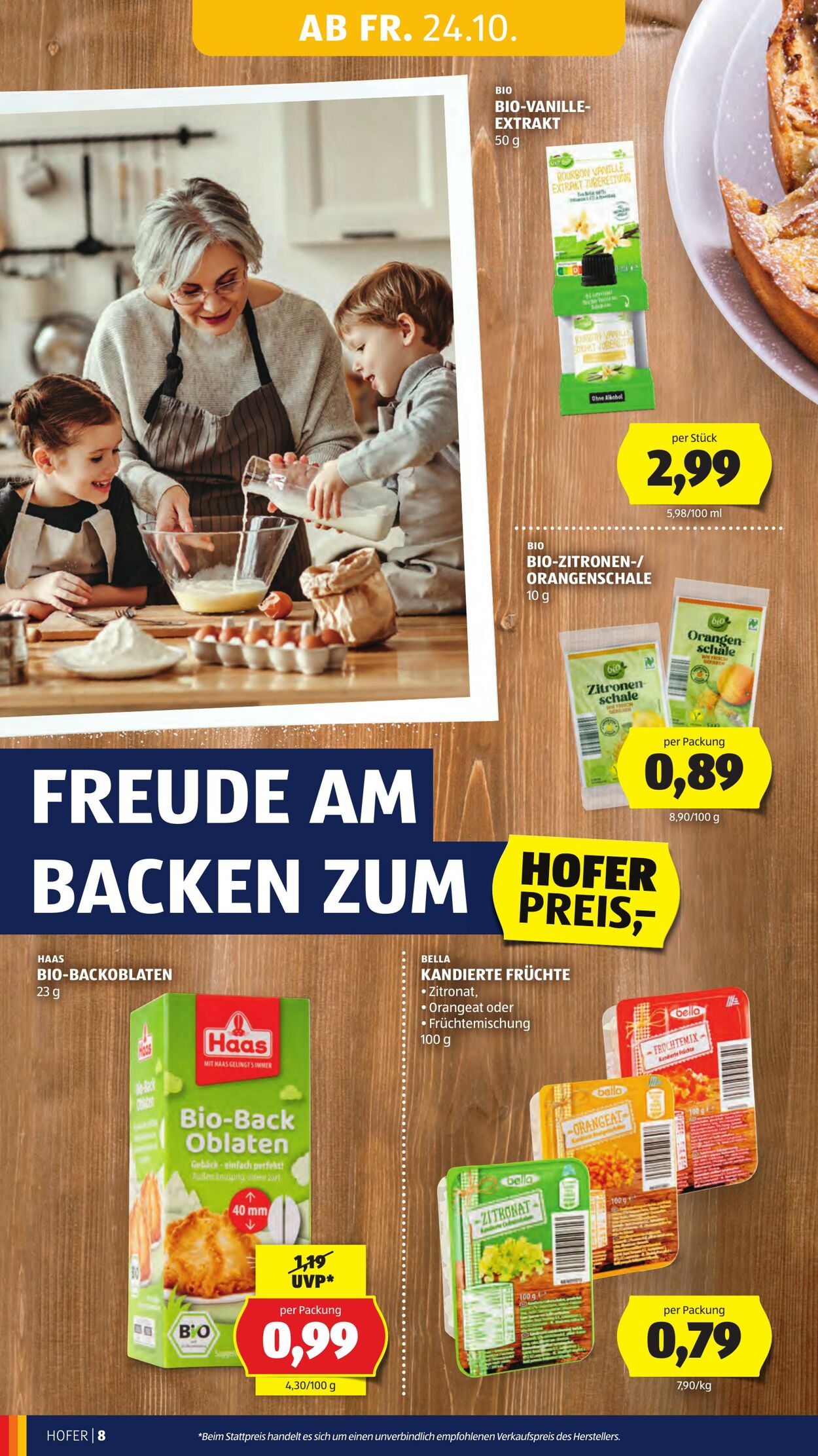 Prospekt Hofer 24.10.2025 - 30.10.2025
