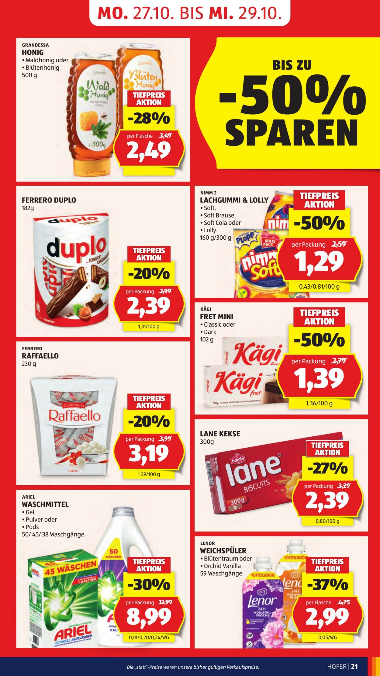 Prospekt Hofer 24.10.2025 - 30.10.2025