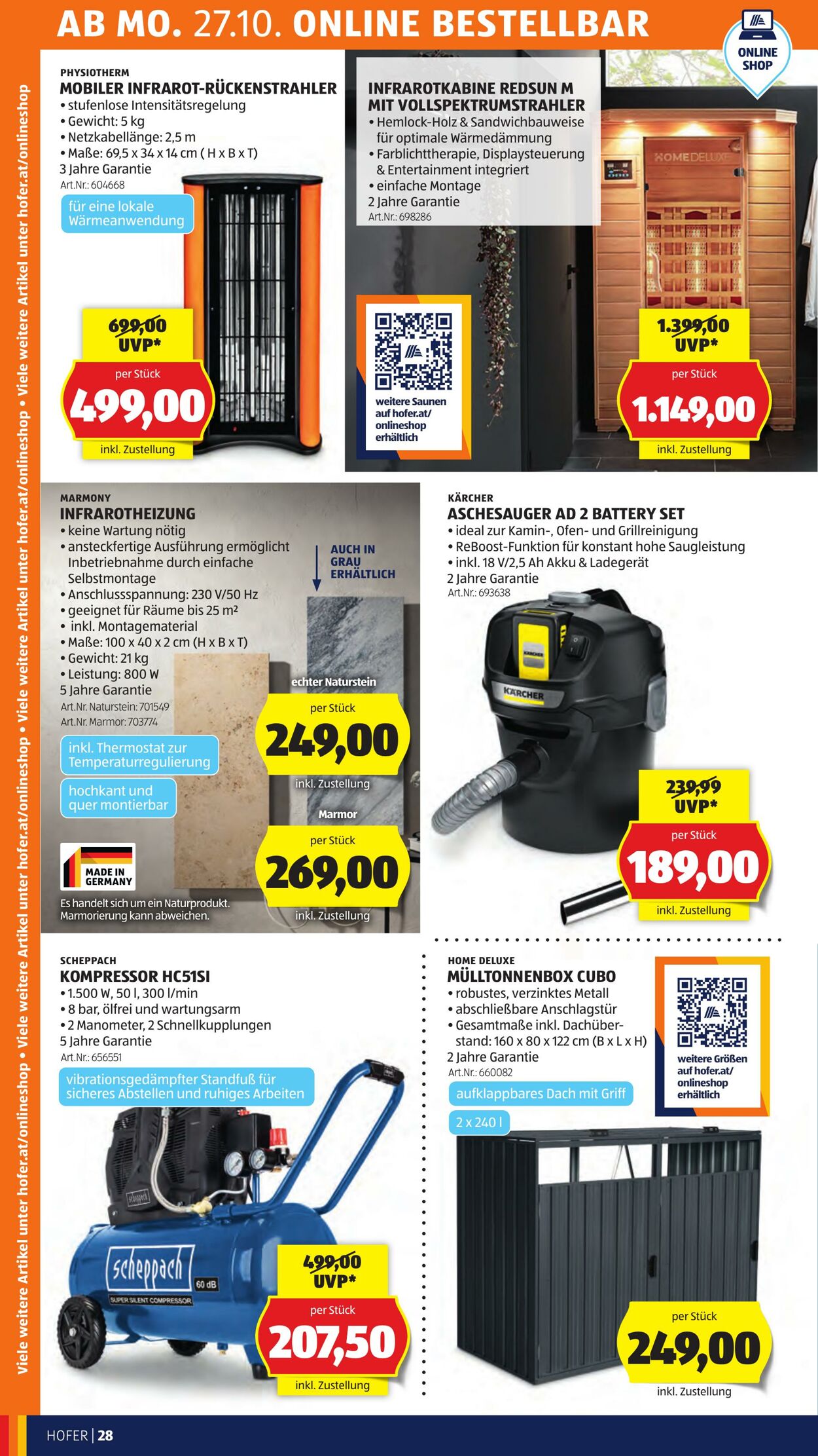 Prospekt Hofer 24.10.2025 - 30.10.2025
