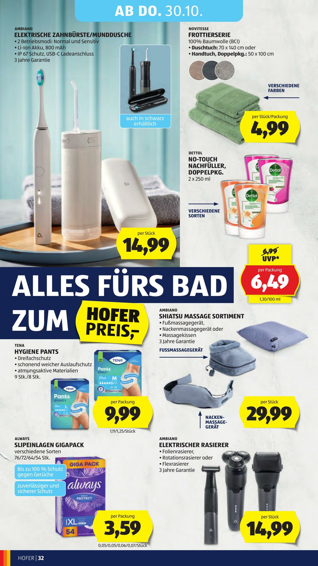 Prospekt Hofer 24.10.2025 - 30.10.2025