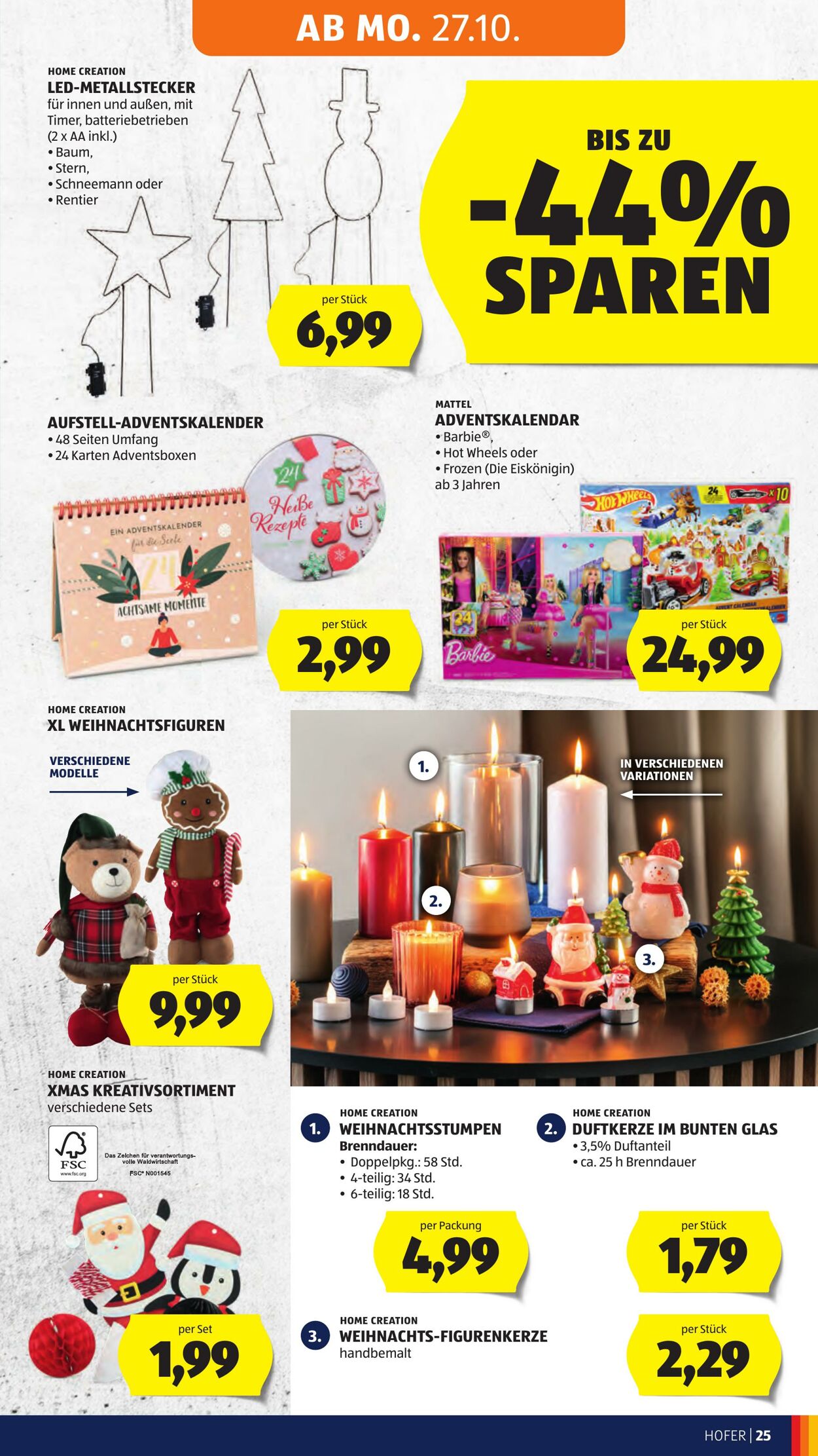 Prospekt Hofer 24.10.2025 - 30.10.2025