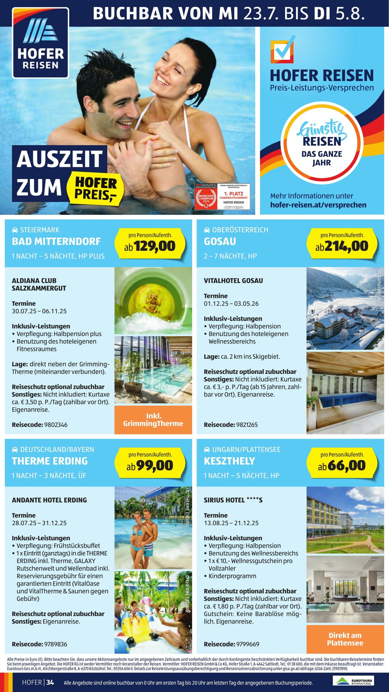 Prospekt Hofer 25.07.2025 - 31.07.2025