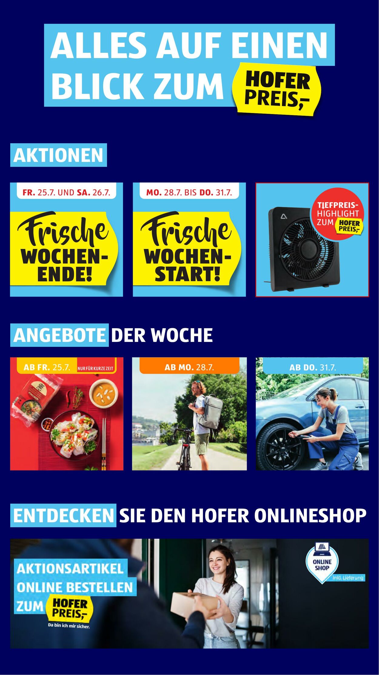 Prospekt Hofer 25.07.2025 - 31.07.2025