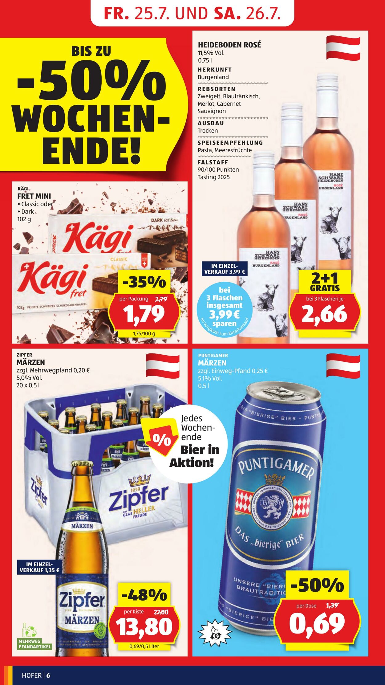Prospekt Hofer 25.07.2025 - 31.07.2025