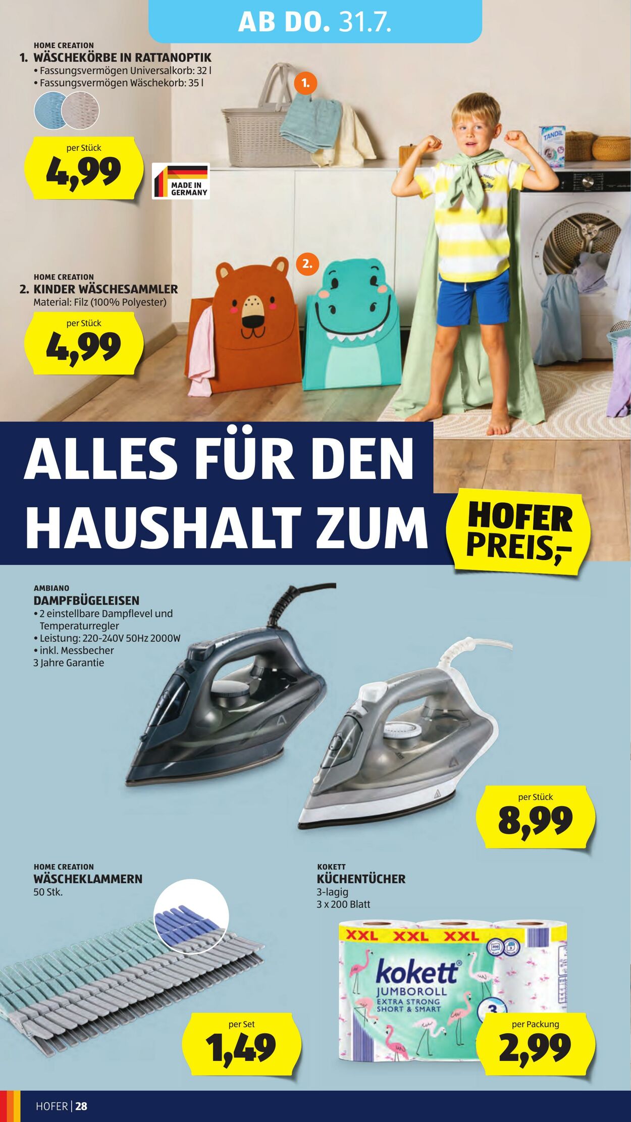 Prospekt Hofer 25.07.2025 - 31.07.2025