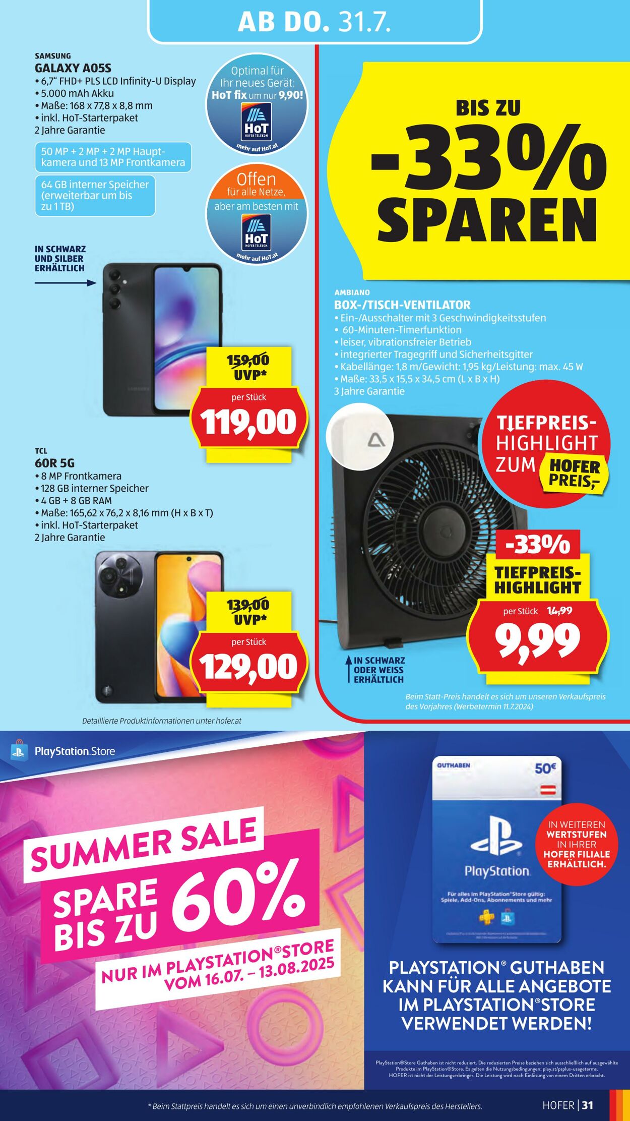 Prospekt Hofer 25.07.2025 - 31.07.2025