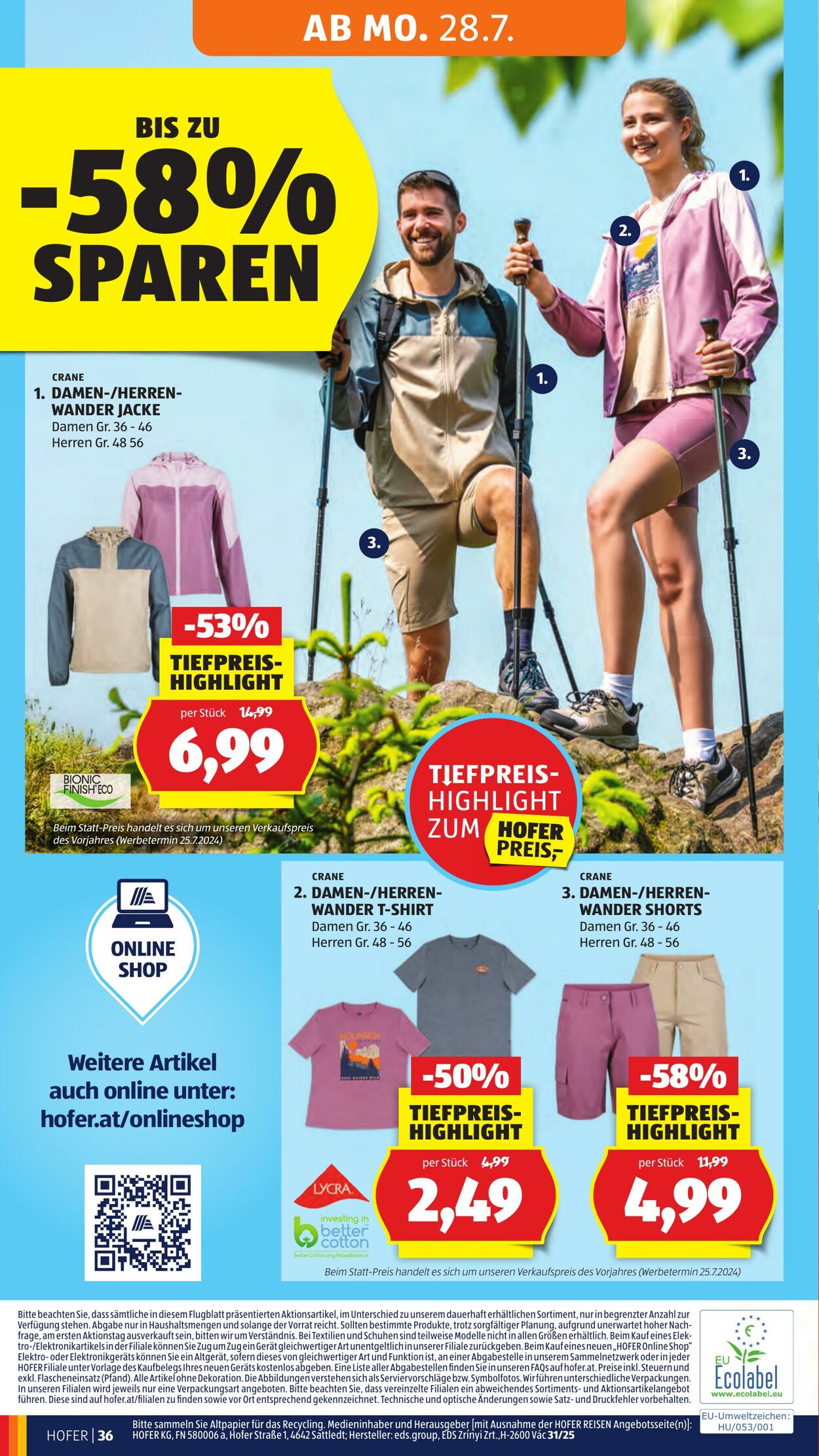 Prospekt Hofer 25.07.2025 - 31.07.2025