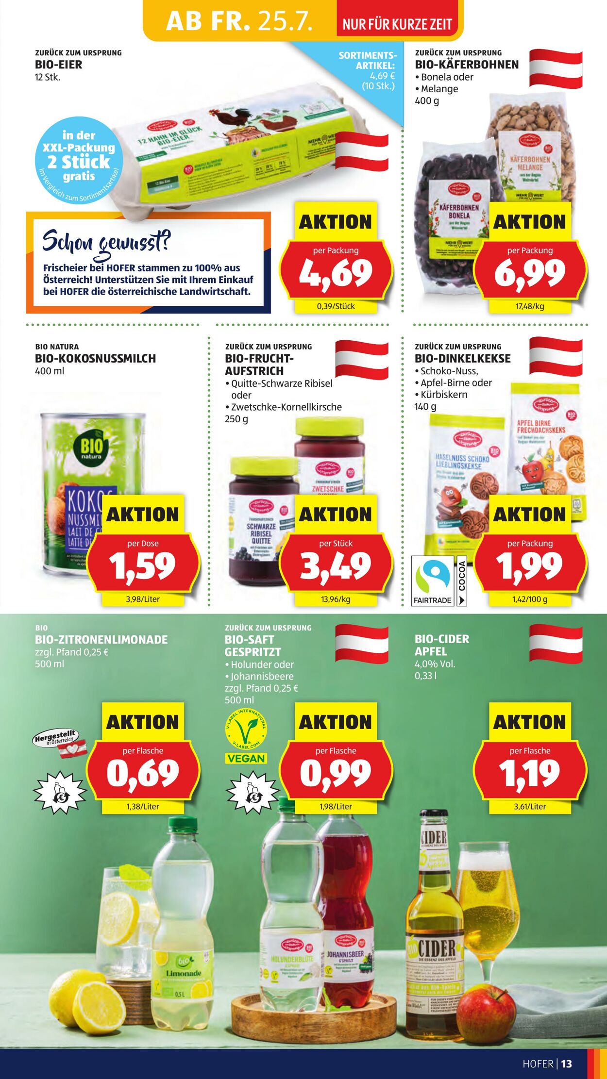 Prospekt Hofer 25.07.2025 - 31.07.2025