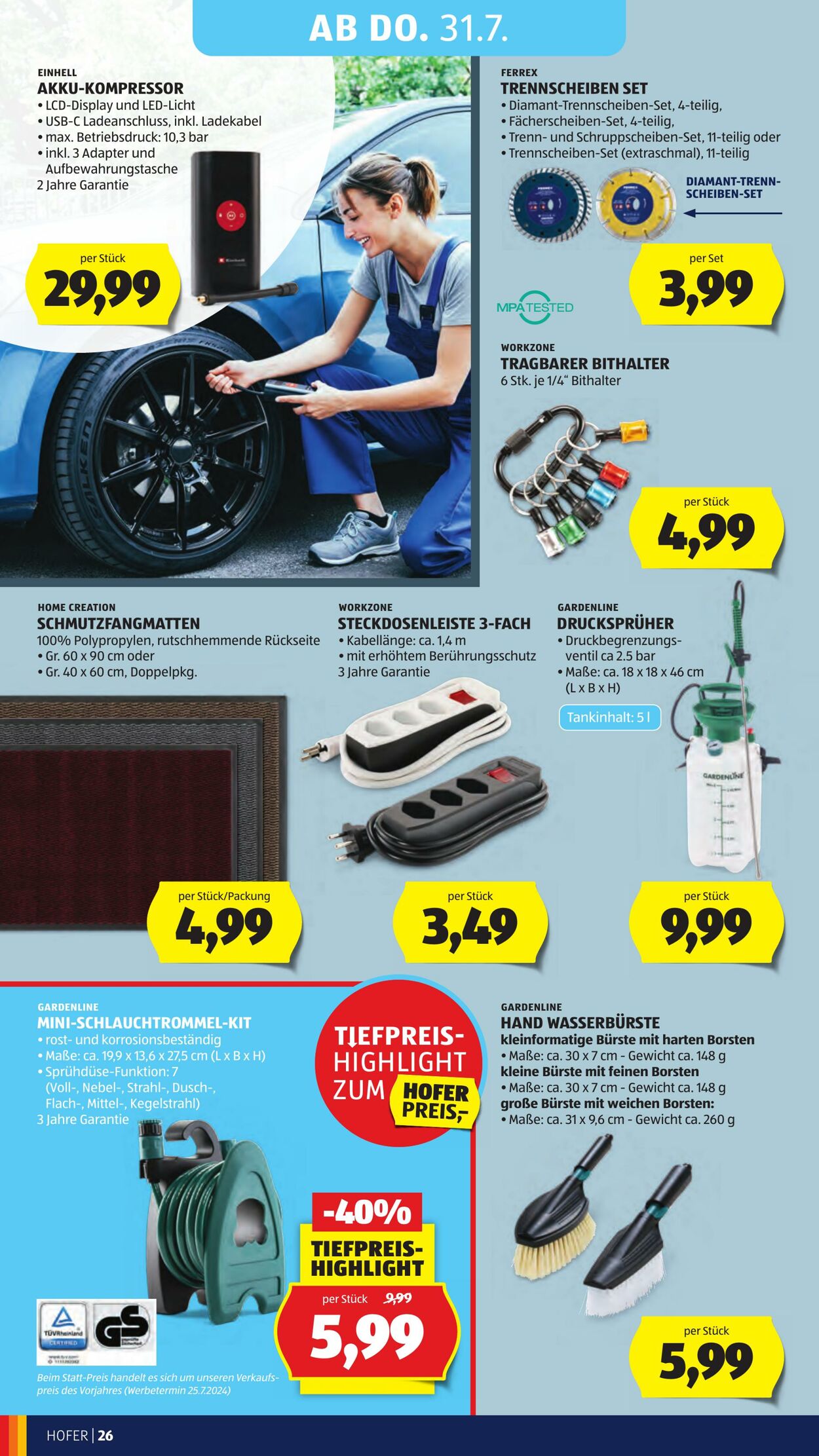 Prospekt Hofer 25.07.2025 - 31.07.2025
