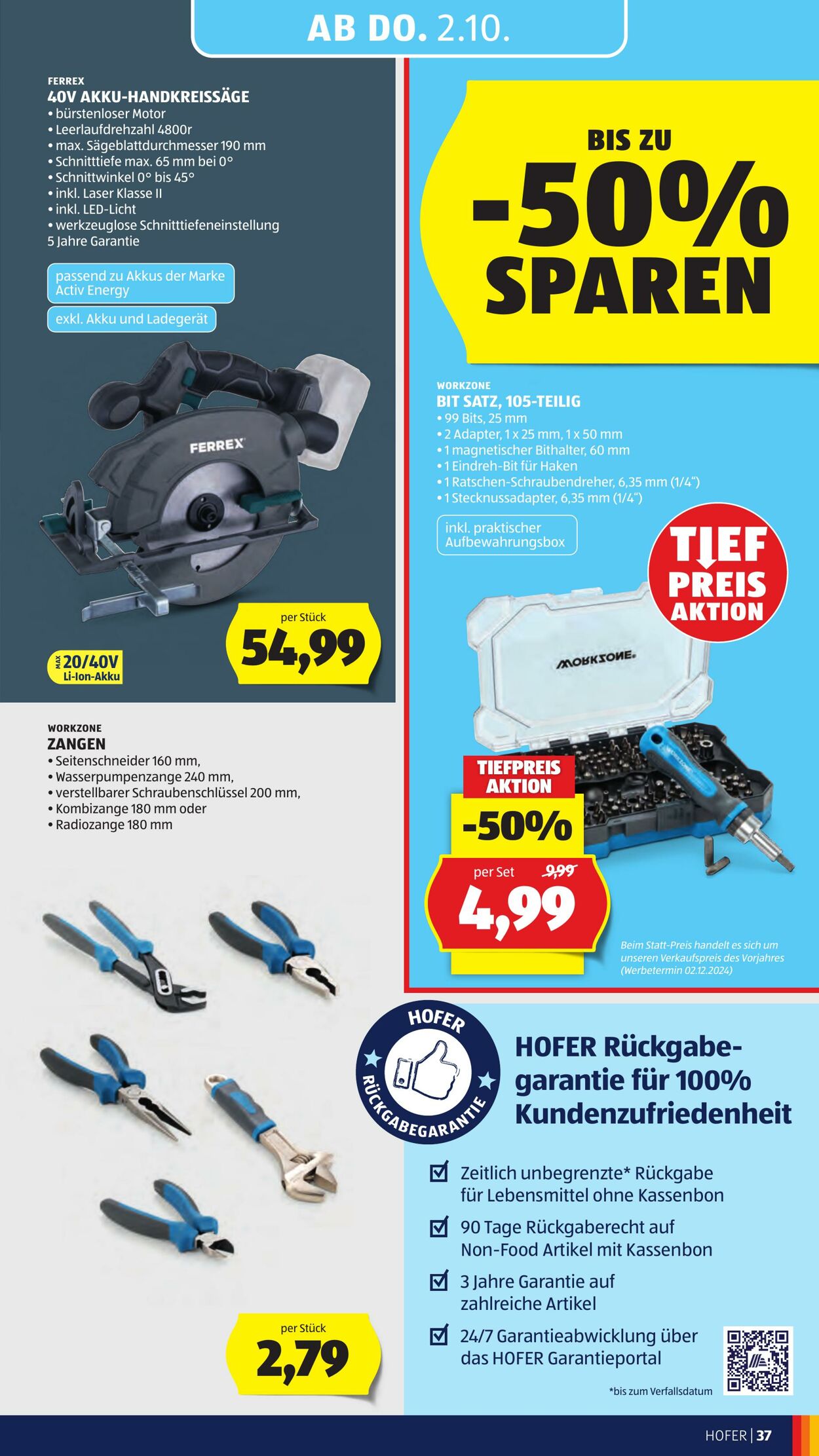 Prospekt Hofer 26.09.2025 - 02.10.2025