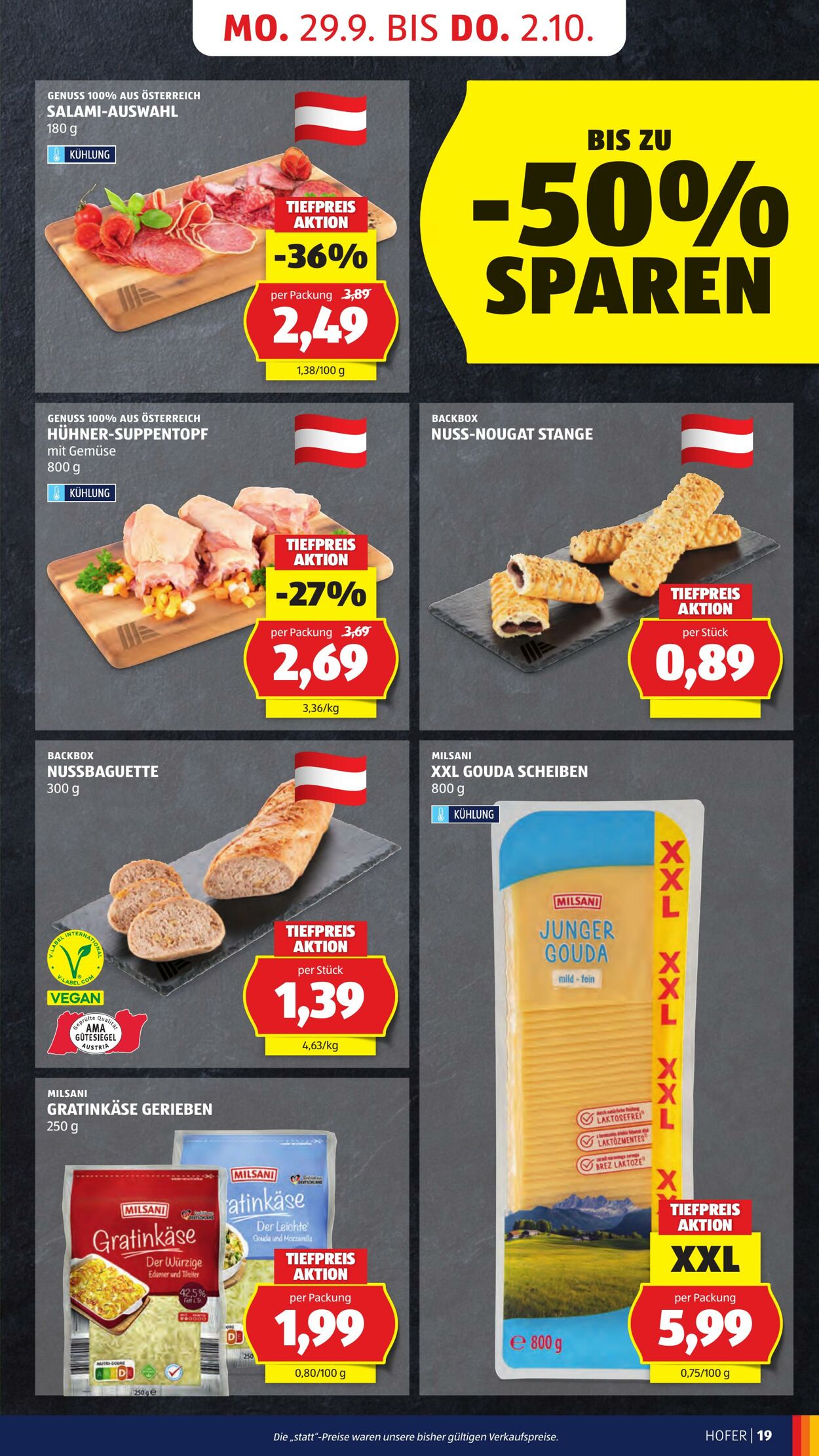 Prospekt Hofer 26.09.2025 - 02.10.2025