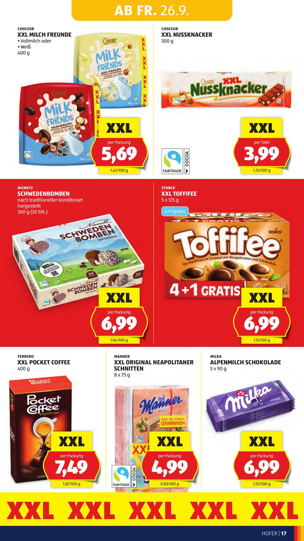 Prospekt Hofer 26.09.2025 - 02.10.2025