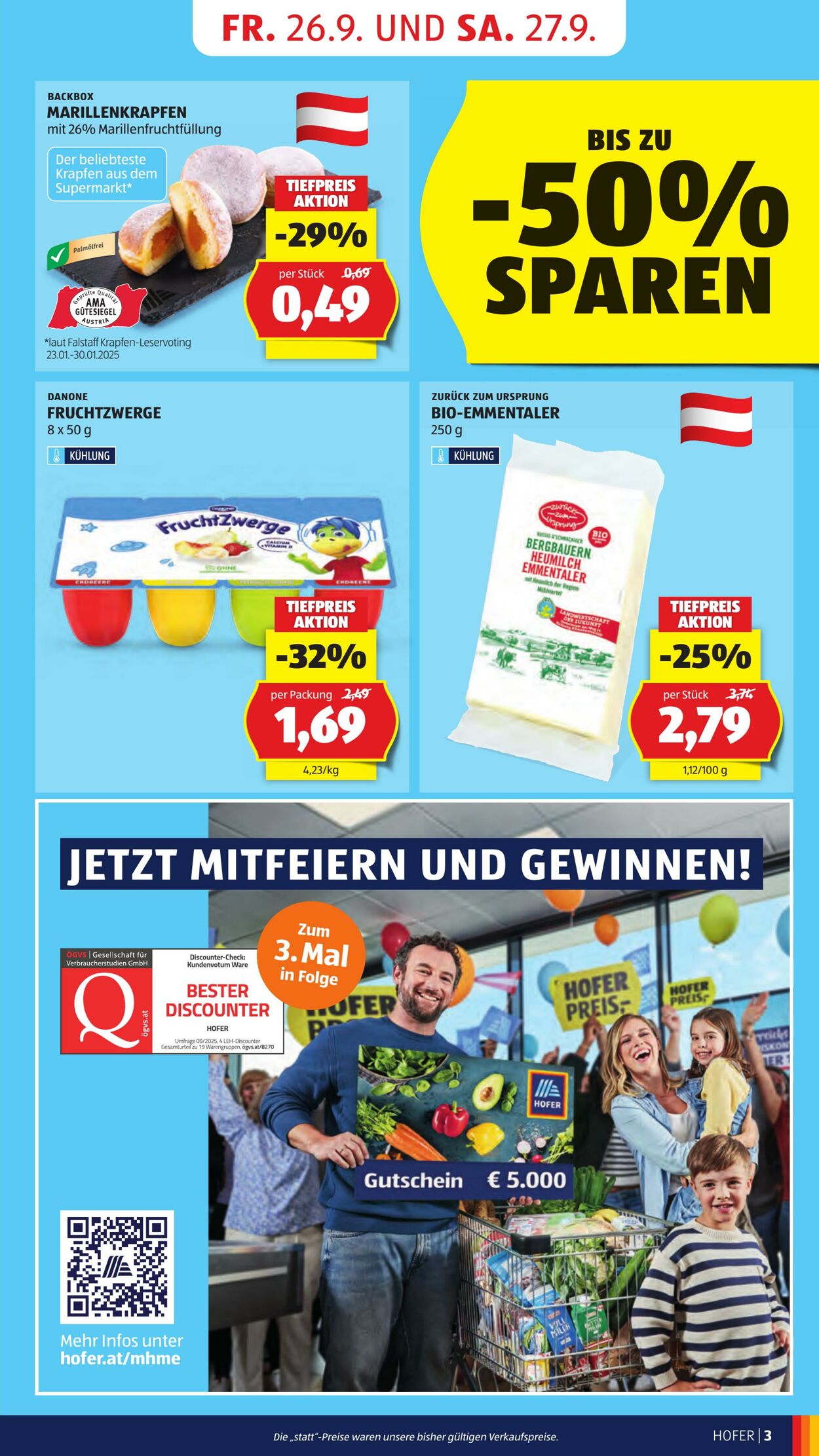 Prospekt Hofer 26.09.2025 - 02.10.2025