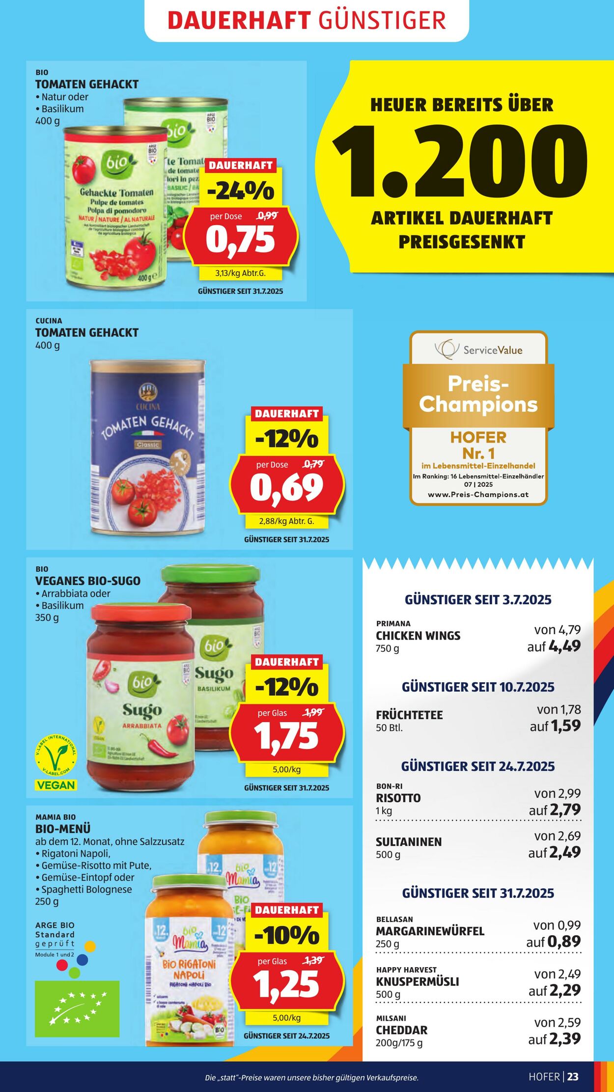 Prospekt Hofer 26.09.2025 - 02.10.2025