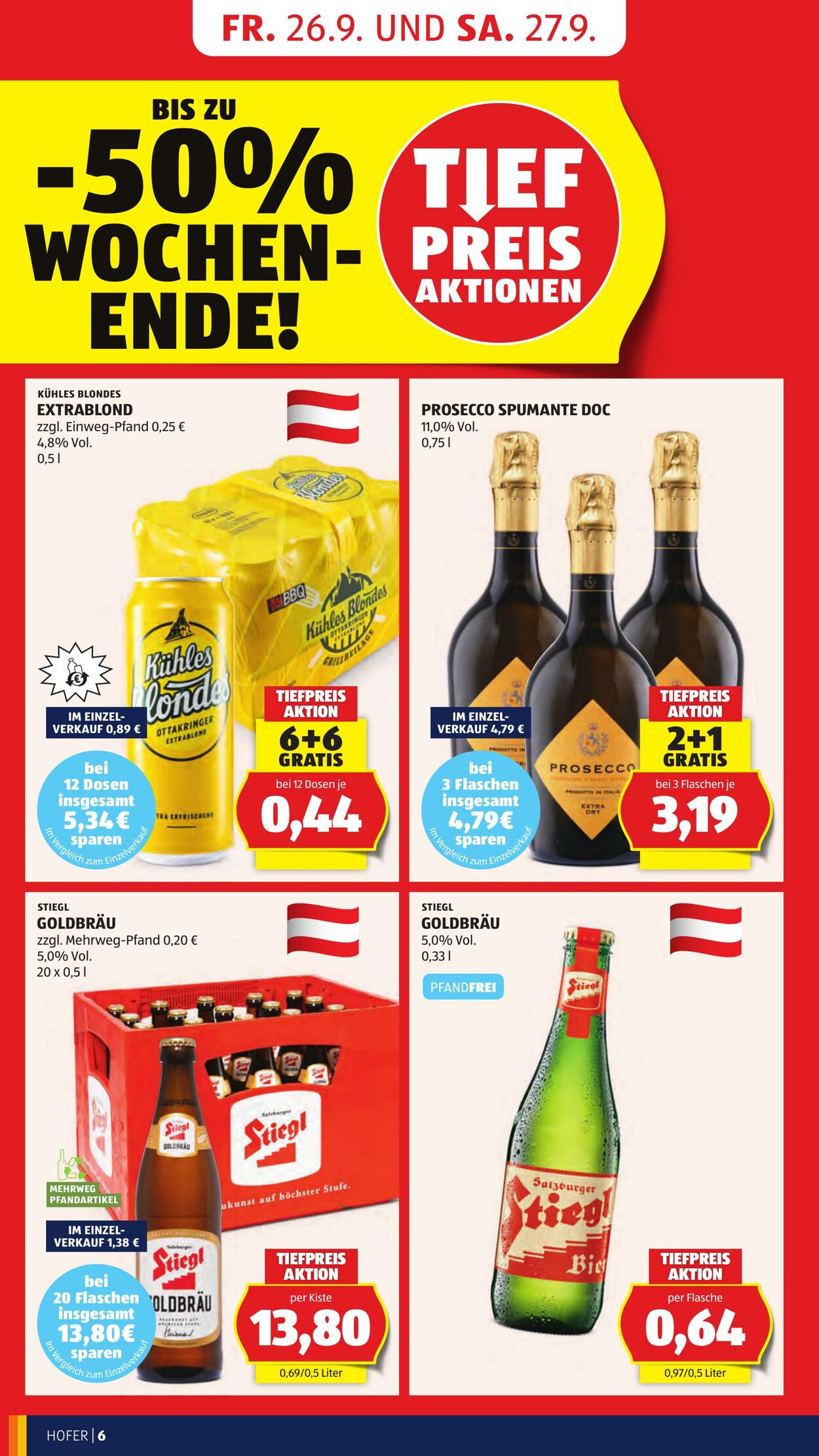 Prospekt Hofer 26.09.2025 - 02.10.2025