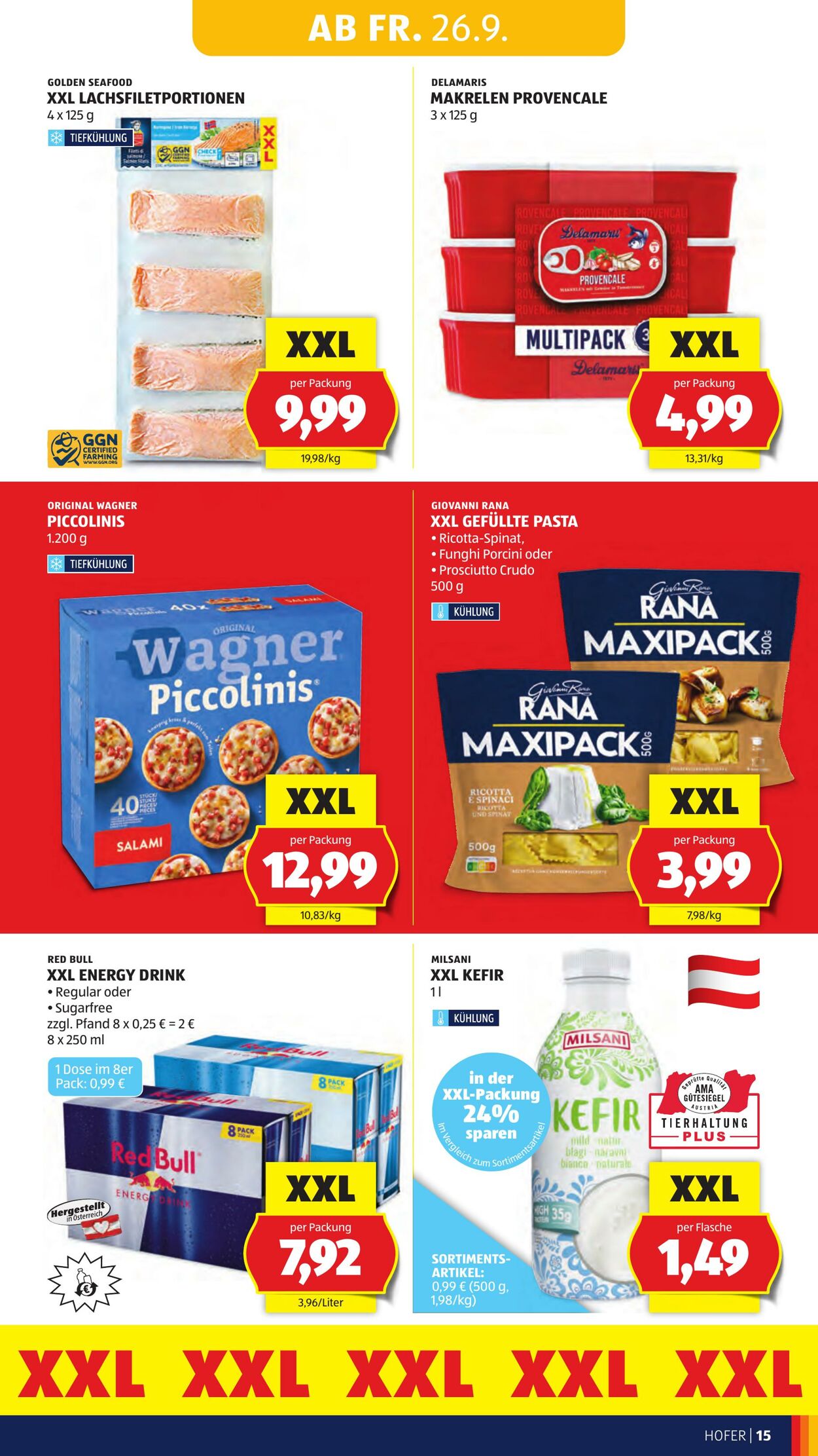 Prospekt Hofer 26.09.2025 - 02.10.2025
