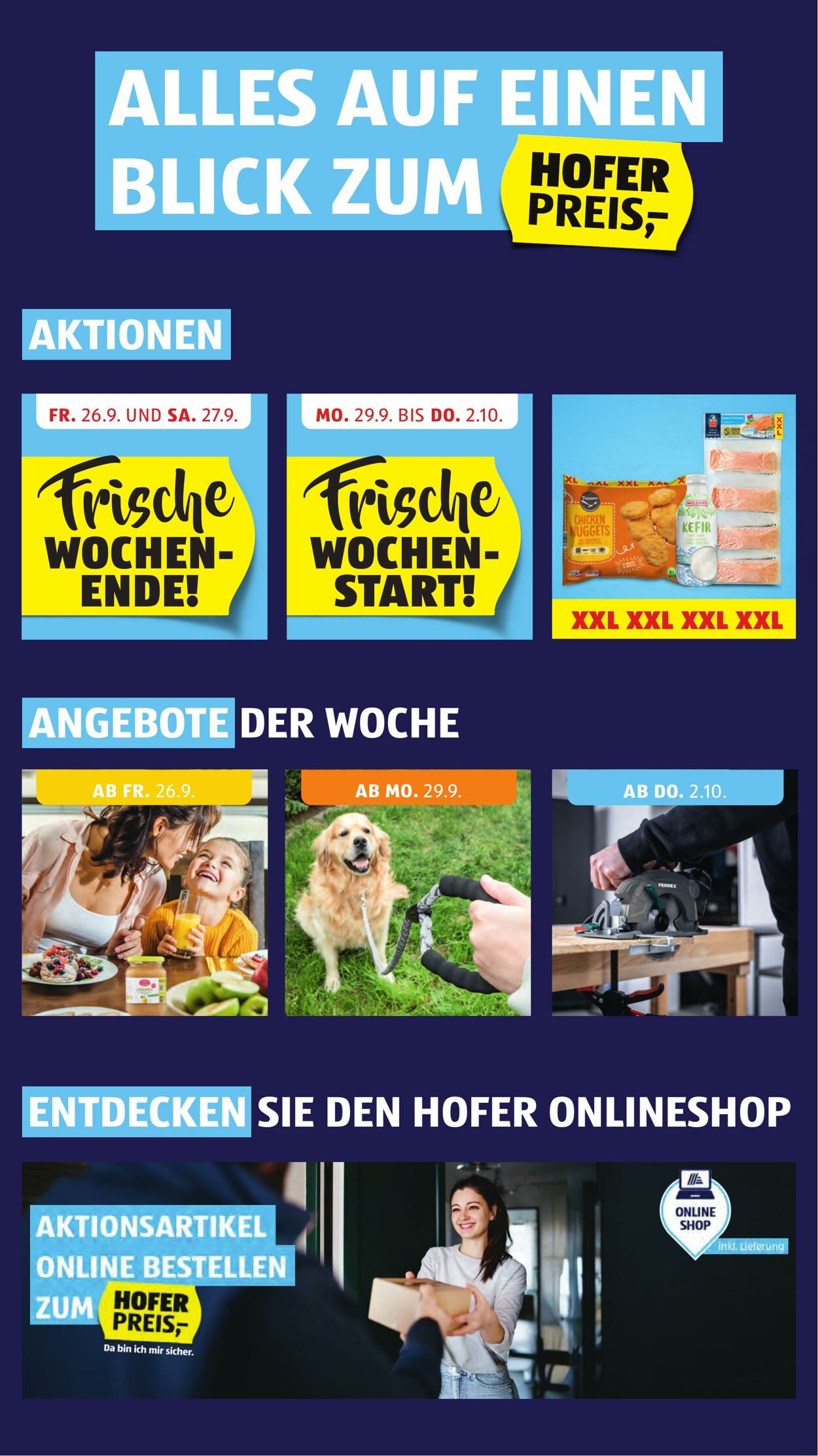 Prospekt Hofer 26.09.2025 - 02.10.2025