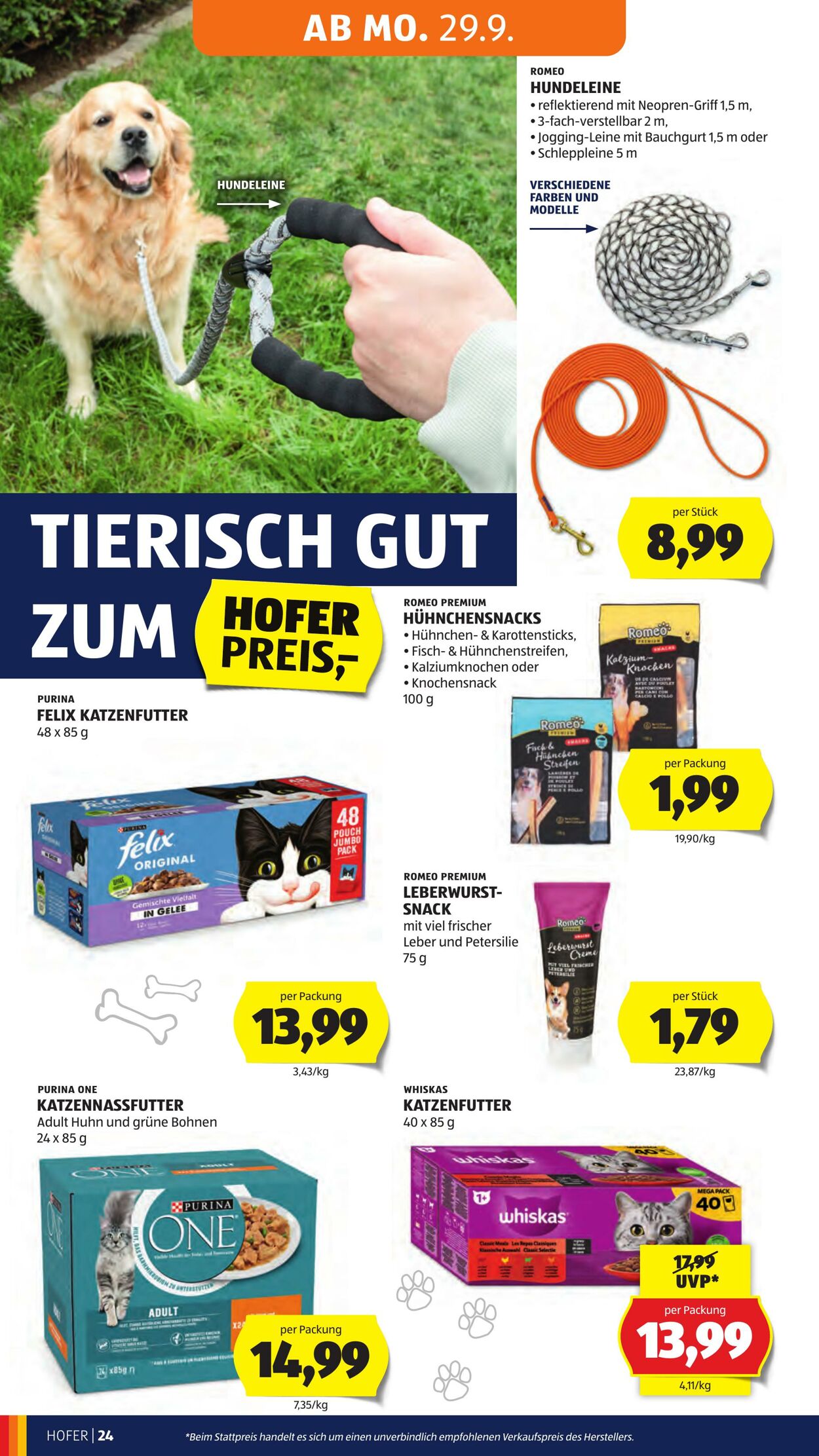 Prospekt Hofer 26.09.2025 - 02.10.2025
