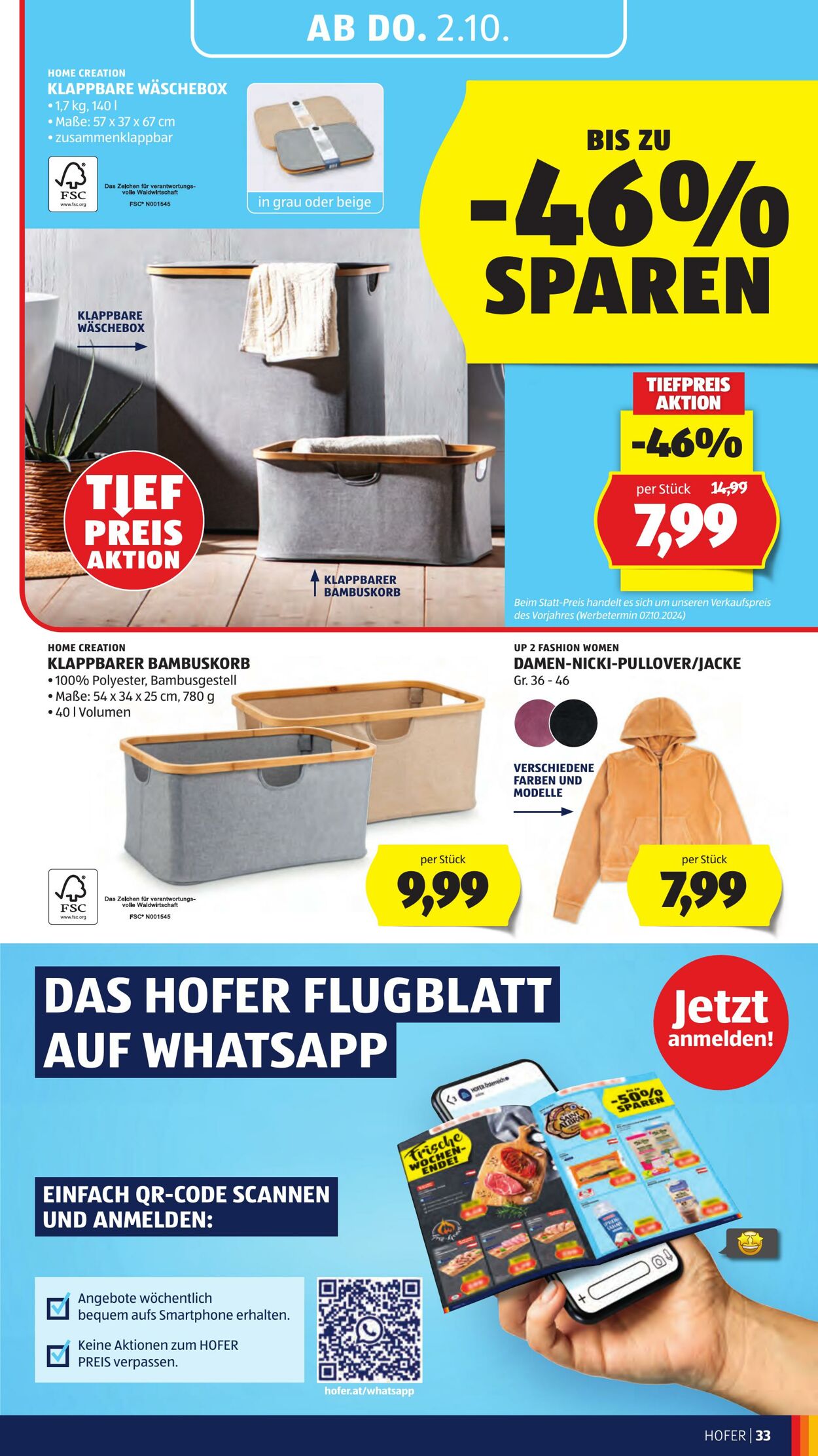 Prospekt Hofer 26.09.2025 - 02.10.2025