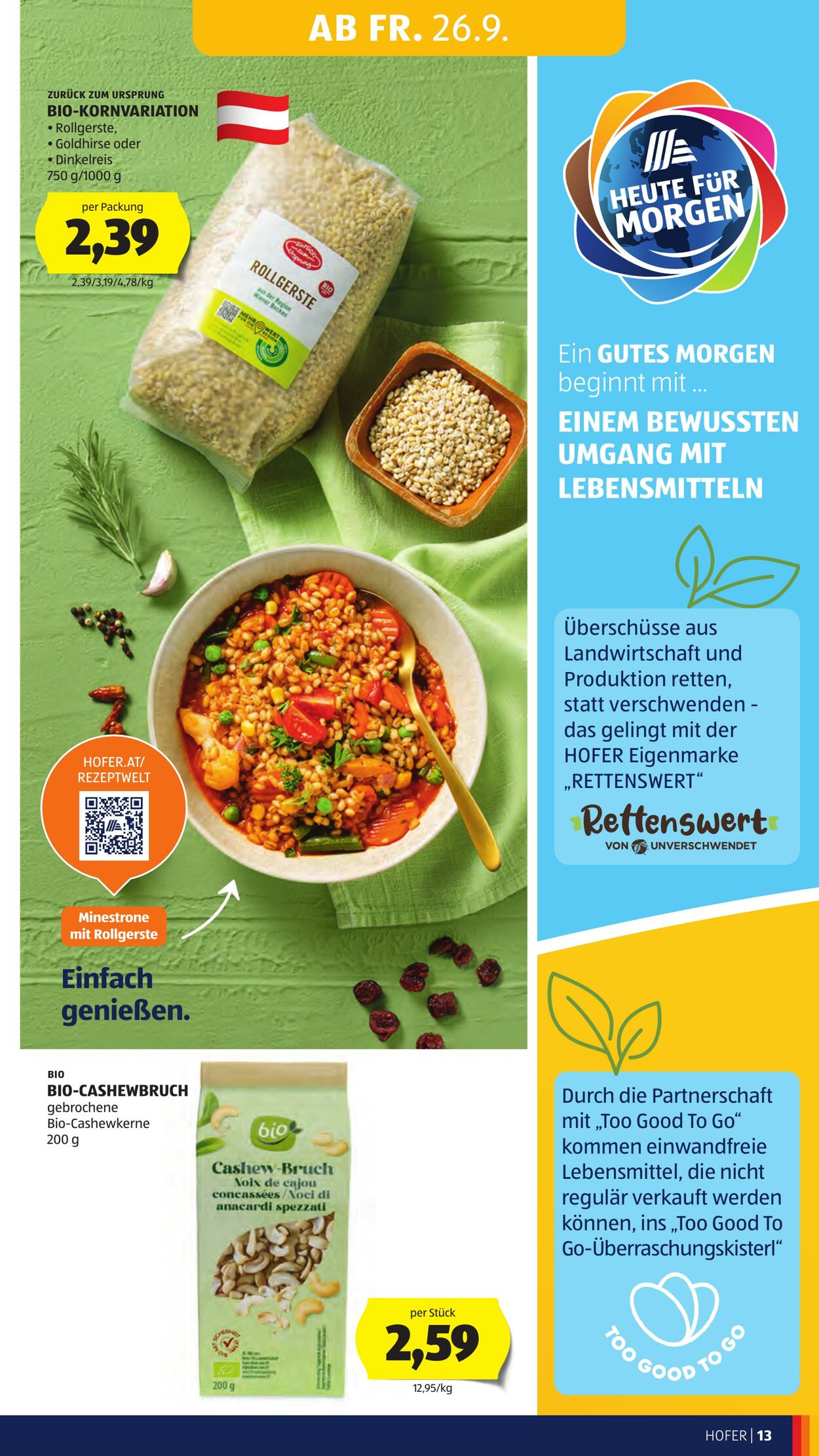 Prospekt Hofer 26.09.2025 - 02.10.2025