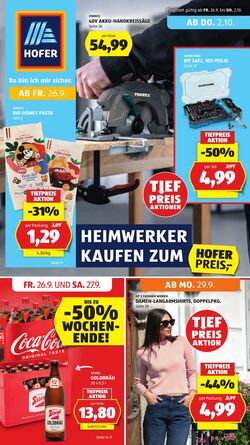 Prospekt Hofer 26.09.2025 - 02.10.2025