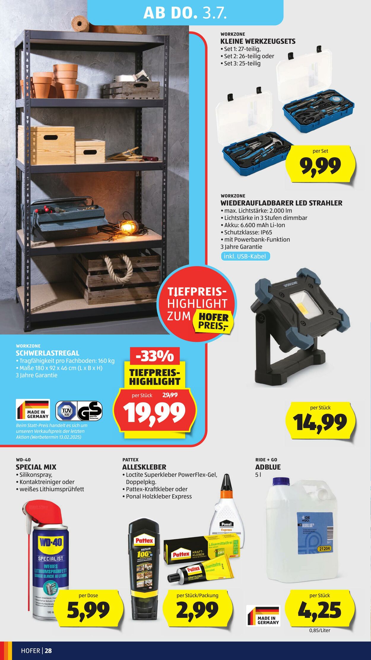 Prospekt Hofer 27.06.2025 - 03.07.2025