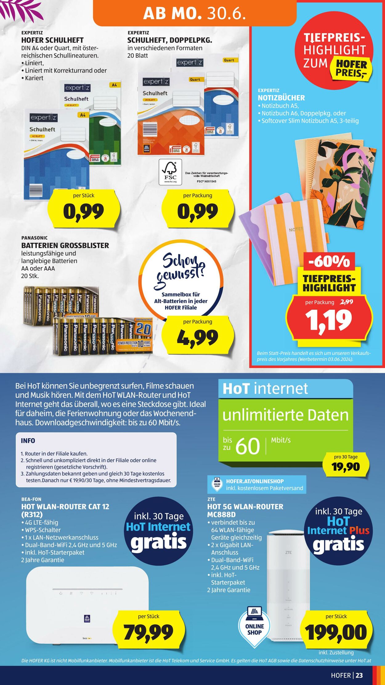 Prospekt Hofer 27.06.2025 - 03.07.2025