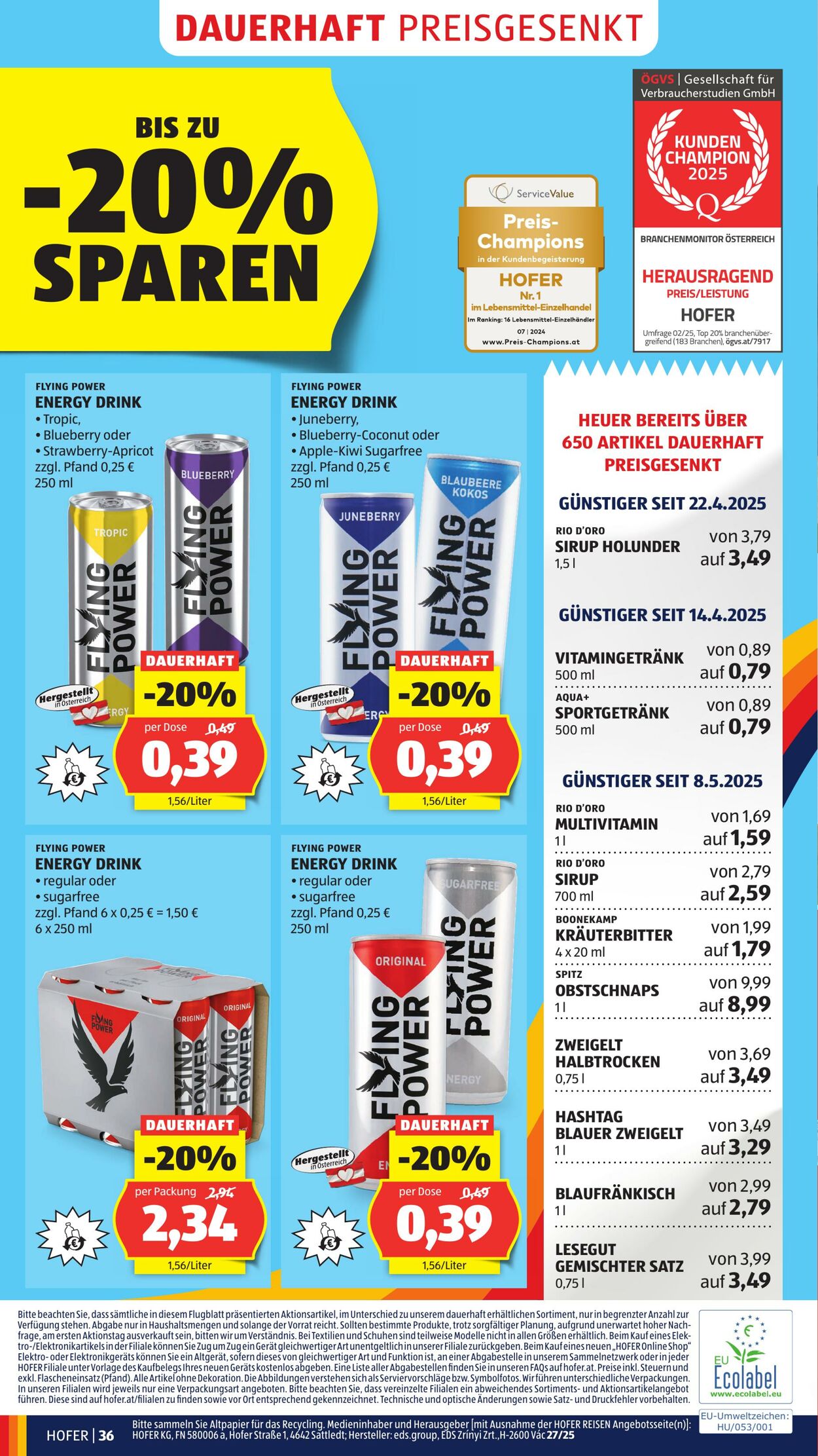 Prospekt Hofer 27.06.2025 - 03.07.2025