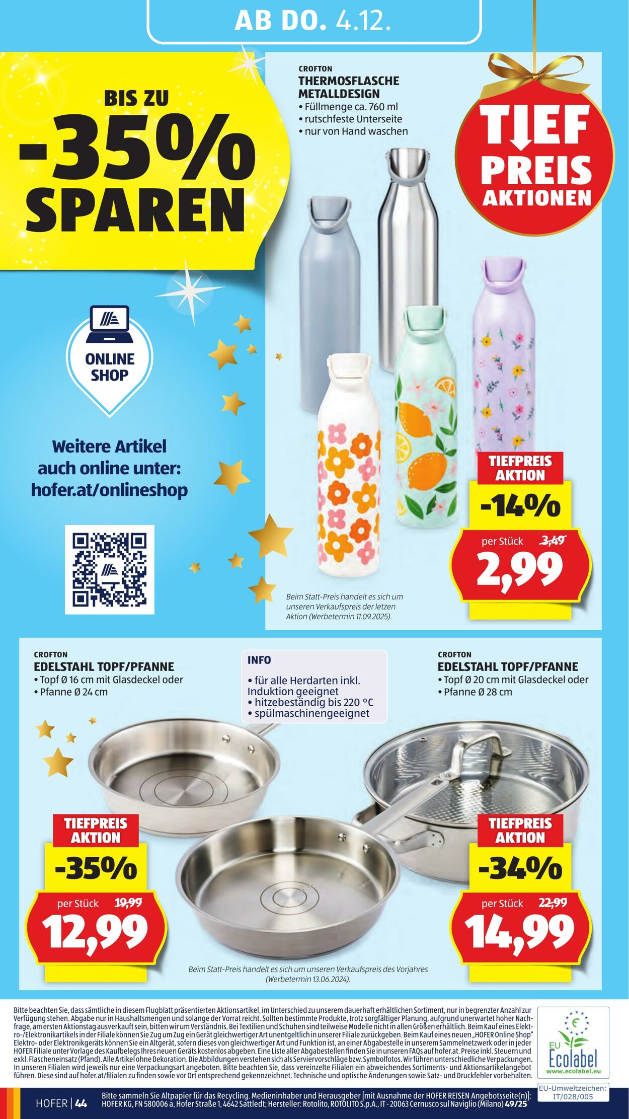 Prospekt Hofer 28.11.2025 - 04.12.2025