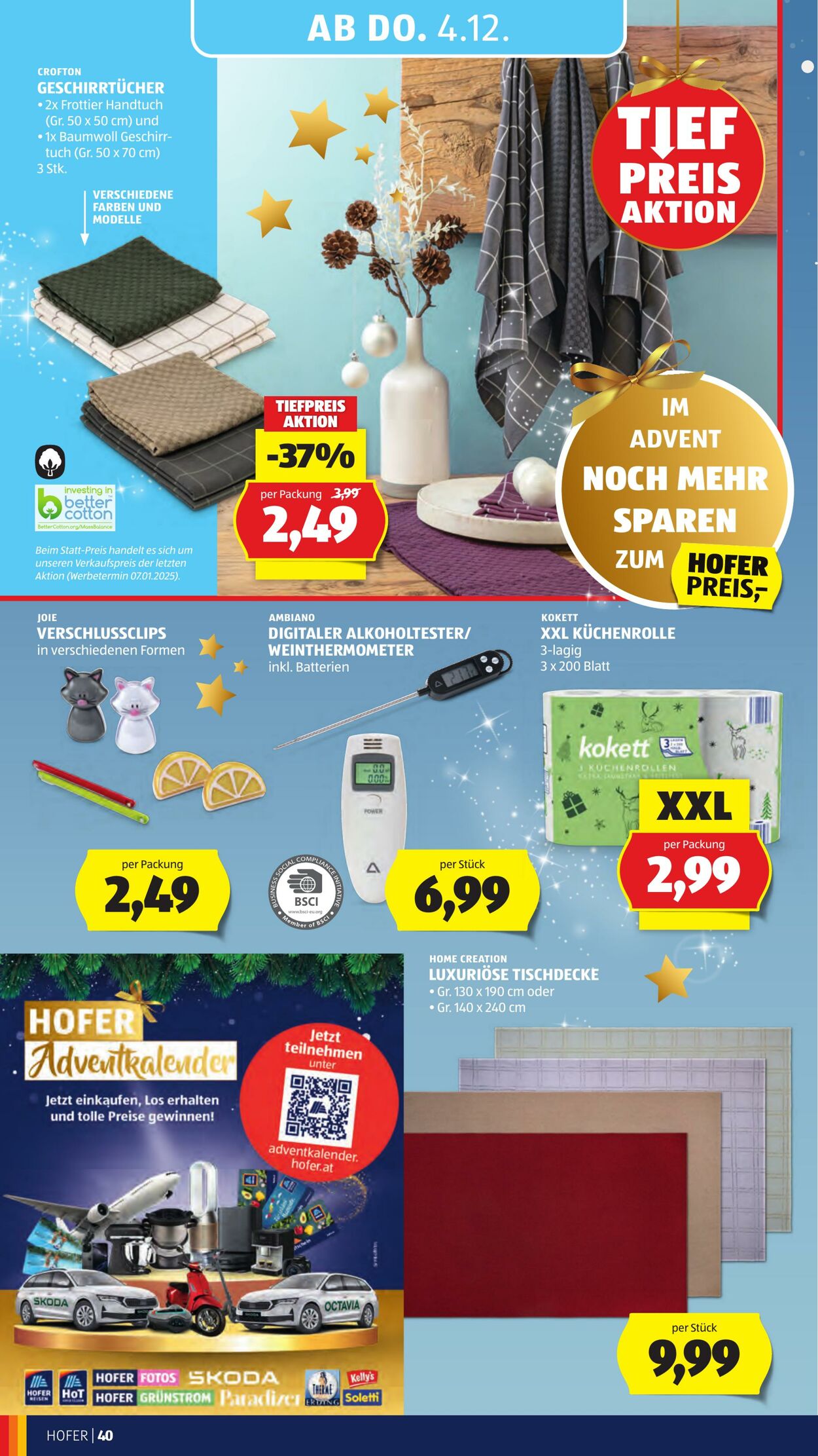 Prospekt Hofer 28.11.2025 - 04.12.2025