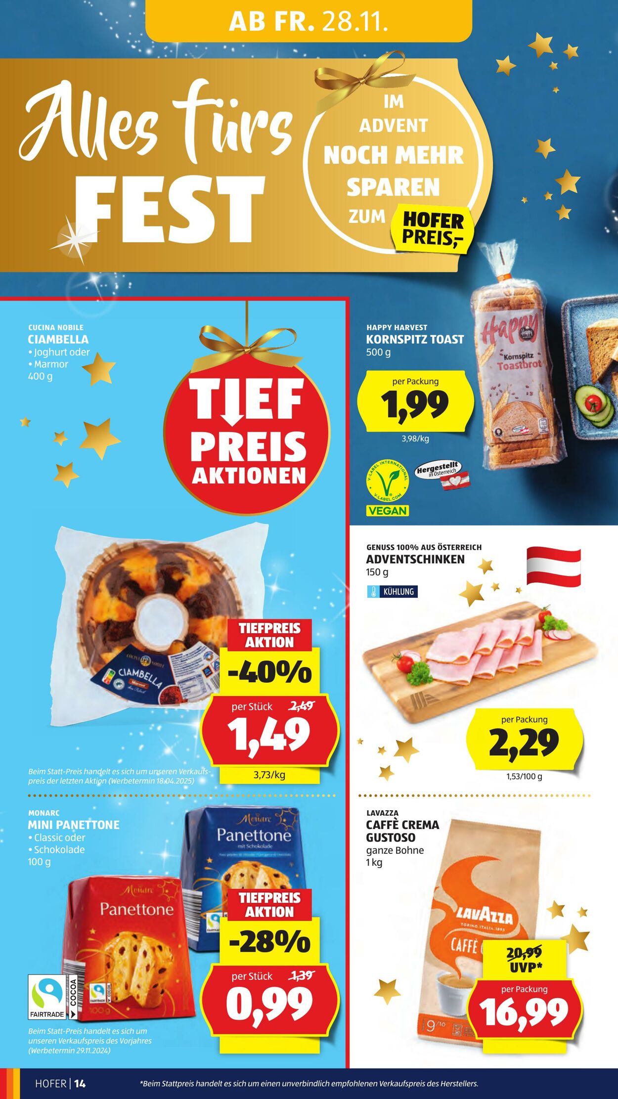 Prospekt Hofer 28.11.2025 - 04.12.2025