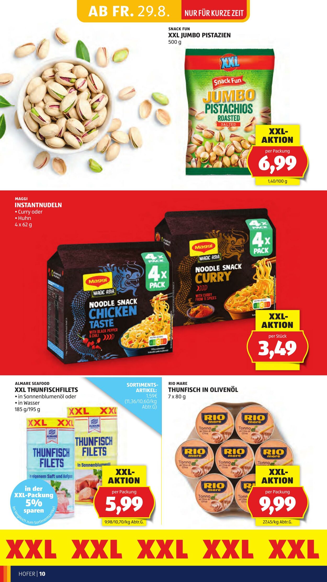 Prospekt Hofer 29.08.2025 - 04.09.2025