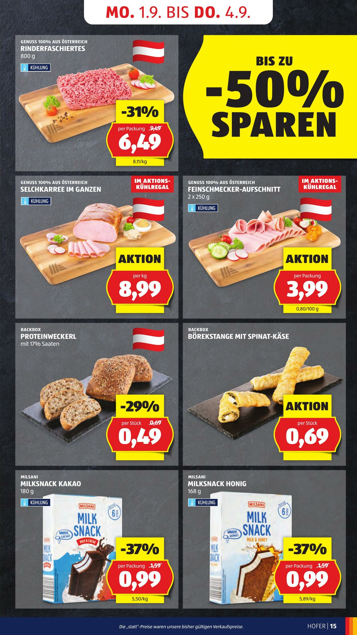 Prospekt Hofer 29.08.2025 - 04.09.2025