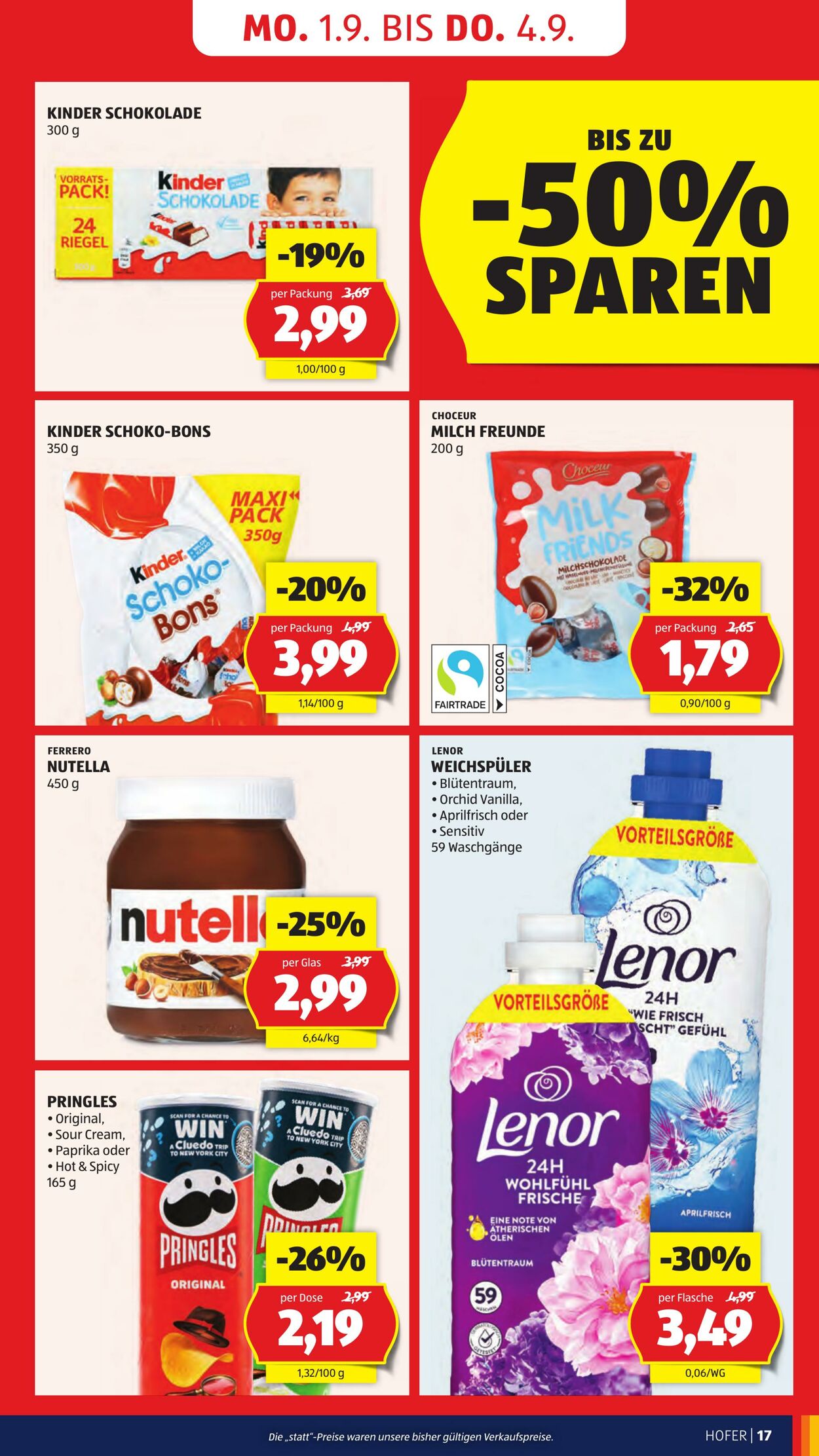 Prospekt Hofer 29.08.2025 - 04.09.2025