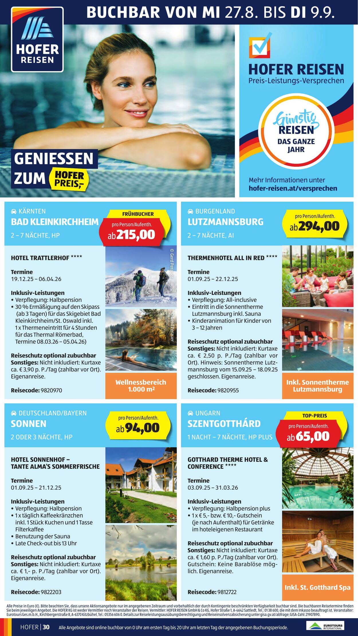 Prospekt Hofer 29.08.2025 - 04.09.2025