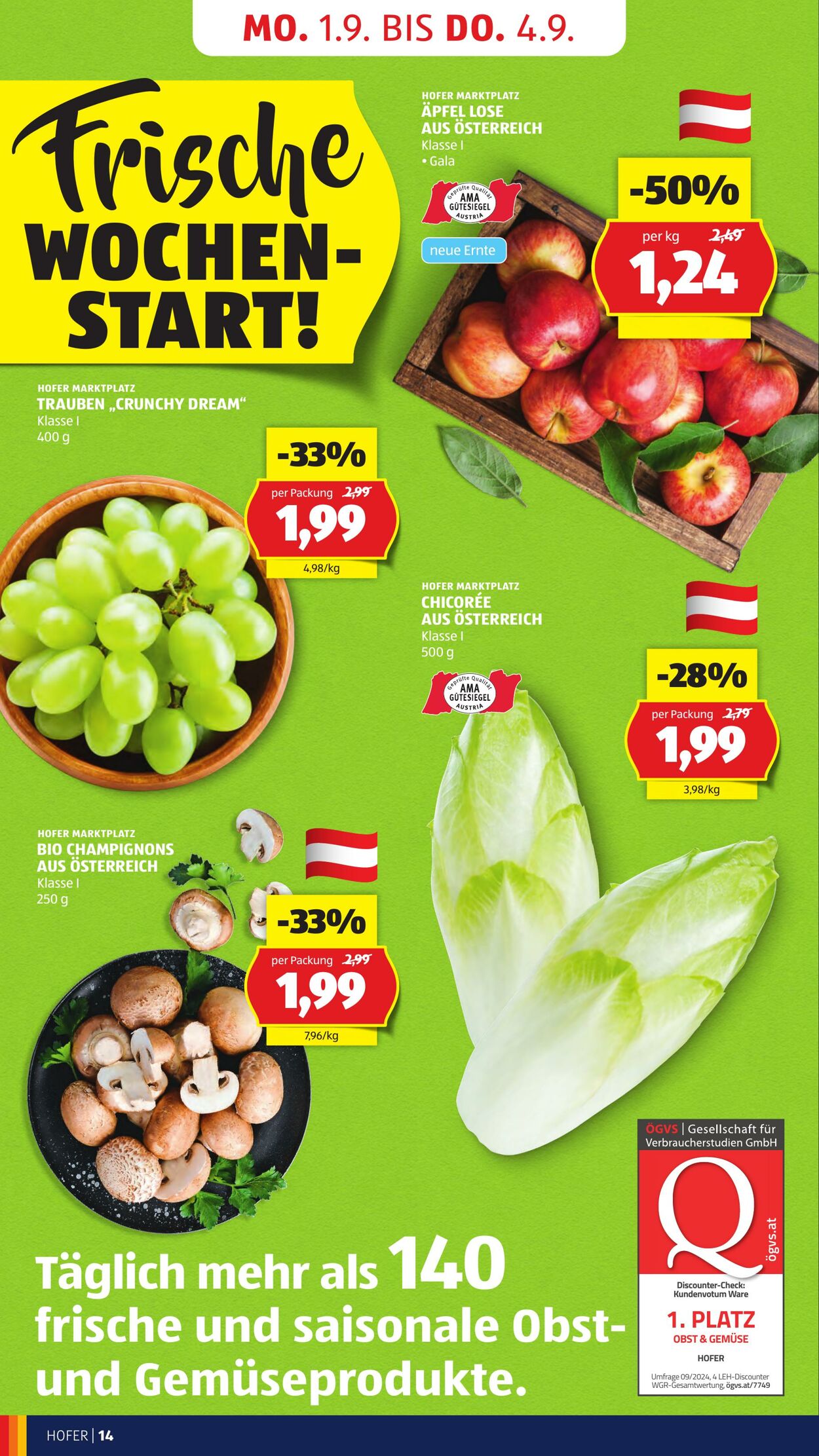 Prospekt Hofer 29.08.2025 - 04.09.2025