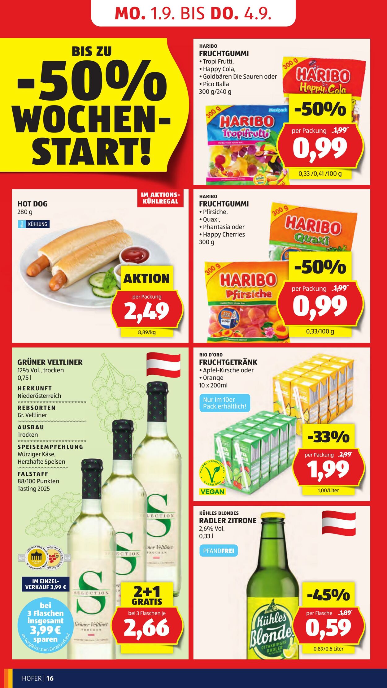 Prospekt Hofer 29.08.2025 - 04.09.2025