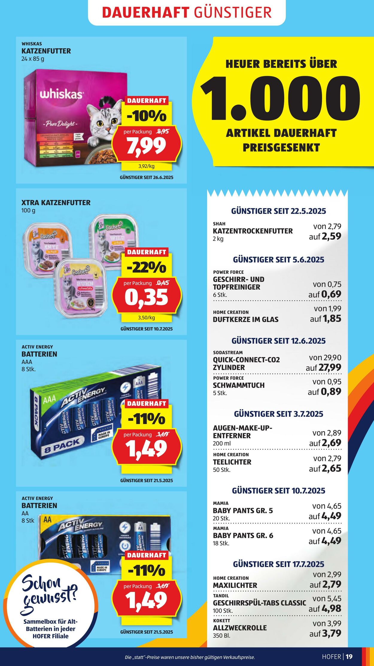 Prospekt Hofer 29.08.2025 - 04.09.2025