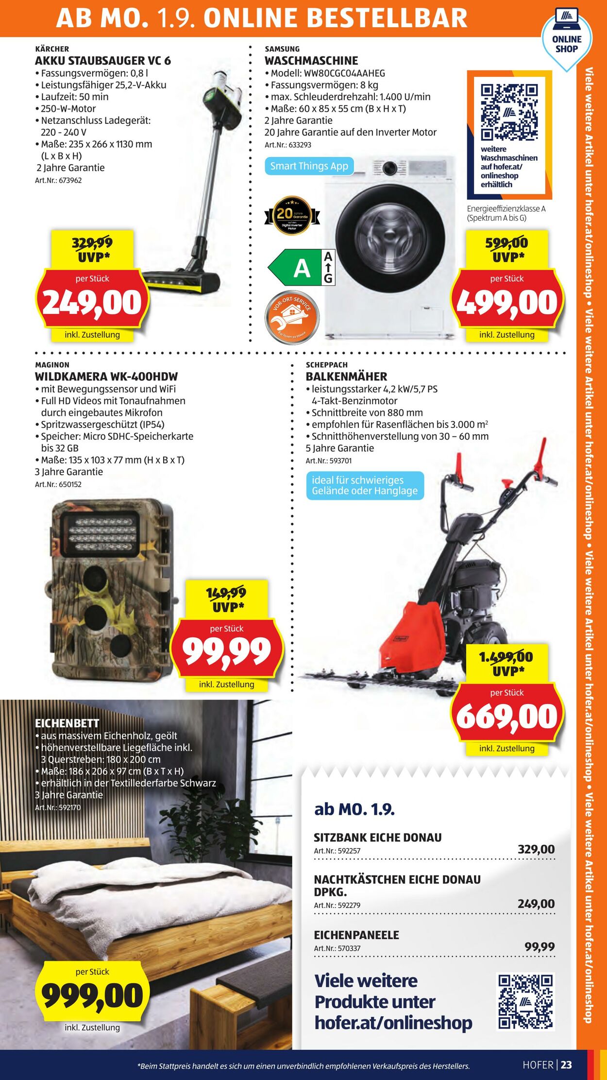 Prospekt Hofer 29.08.2025 - 04.09.2025