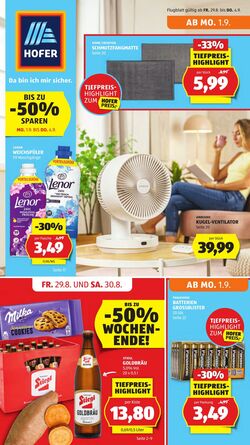 Prospekt Hofer 29.08.2025 - 04.09.2025