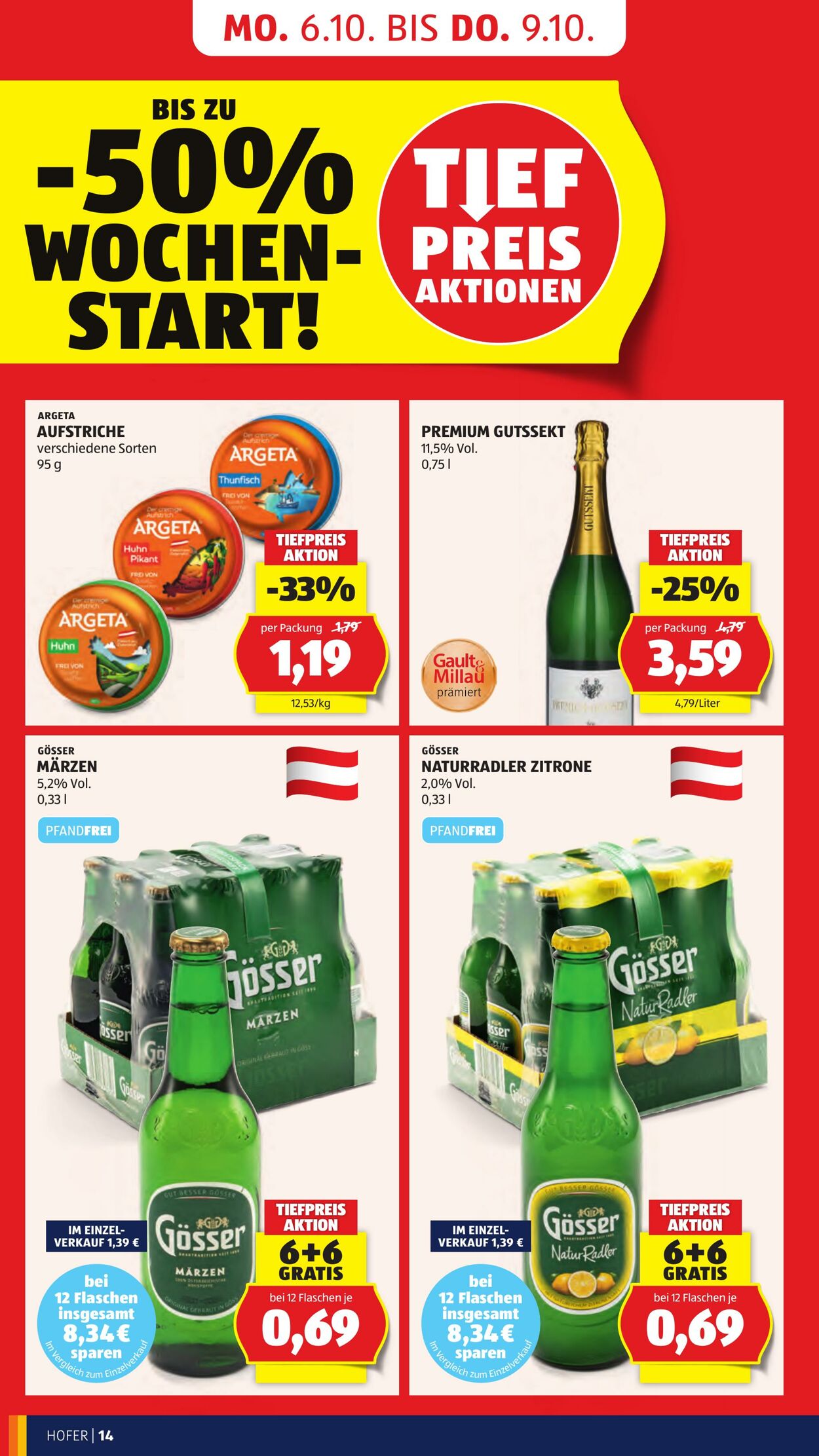 Prospekt Hofer 03.10.2025 - 09.10.2025