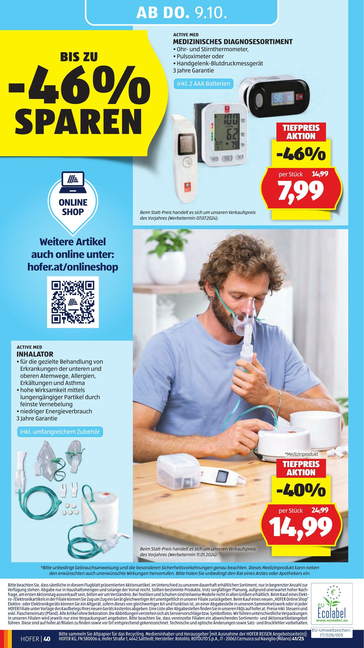 Prospekt Hofer 03.10.2025 - 09.10.2025